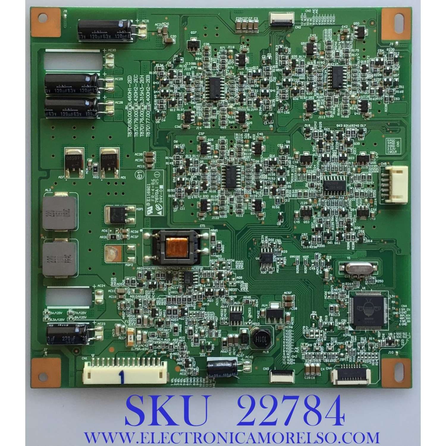 LED DRIVER PARA TV TOSHIBA / 27-D074270 / T87D177.00 / L400H2-2EB / PANEL V400HK2-LS5 REV.C1 / MODELO 40L5200U2