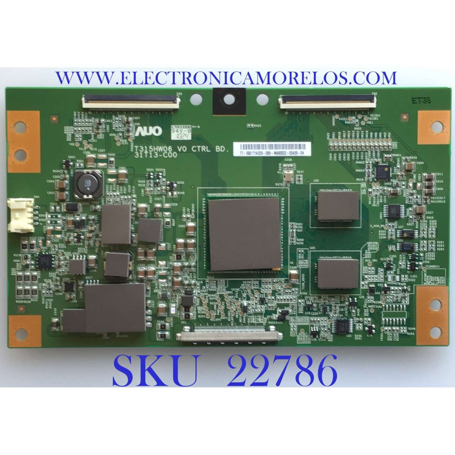 T-CON PARA TV SONY / 55.31T14.C05 / T315HW06 V0 CTRL BD / 31T13-C00 / 5531T14C05 / PANEL T315HW07 V.1 / MODELO KDL-32EX710