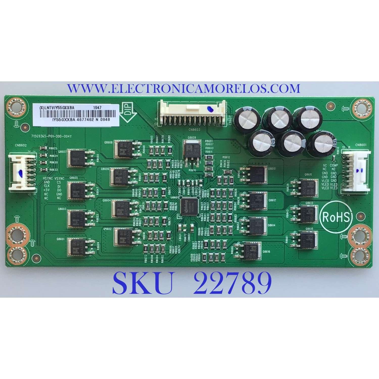 LED DRIVER PARA TV VIZIO / LNTVIY55GXXBA / 715G9365-P01-000-004Y / PANEL TPT500B5-U2T01.D REV:S01W / MODELO M507-G1 LTCHQHOV