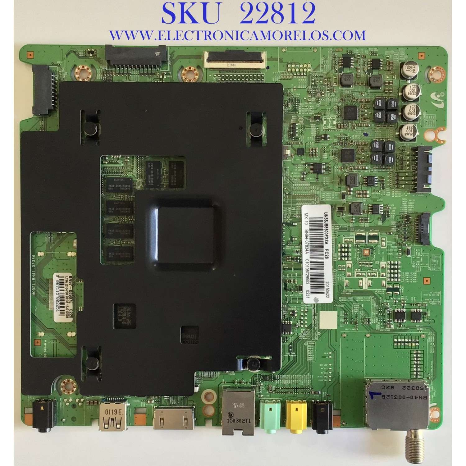 MAIN PARA TV SAMSUNG / NUMERO DE PARTE BN94-07834A / BN41-02356B / BN97-08907E / PANEL CY-QJ055FLLV1H / MODELO UN55JS8500FXZA TH01