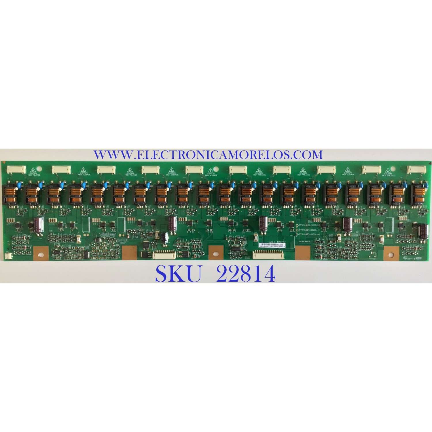 BACKLIGHT INVERTER PARA TV SCEPTRE / 19.26006.217 / VIT7101010.53 REV.53 / 192600061 / PANEL T370XW01 / MODELOS X37SV / FLM-373B / 37LX96 / 37HL66