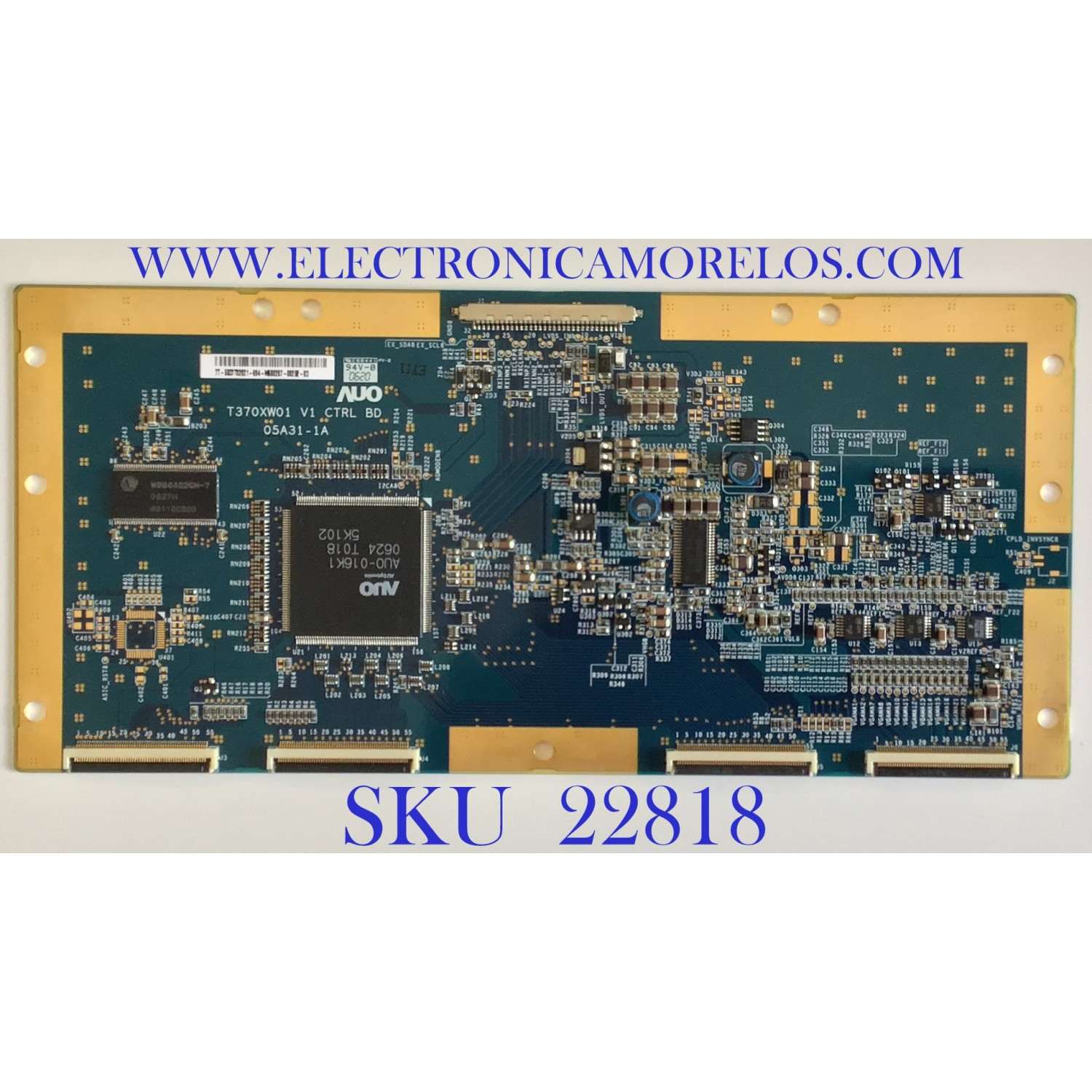 T-CON PARA TV SCEPTRE / 55.37T02.021 / T370XW01 V1 / 05A31-1A / 5537T02021 / PANEL T370XW01 / MODELOS X37SV / EWL3706 / 37LX96 / 37HLV66 / 37HL66 / 37HLC56 / LVQ-37JK1A