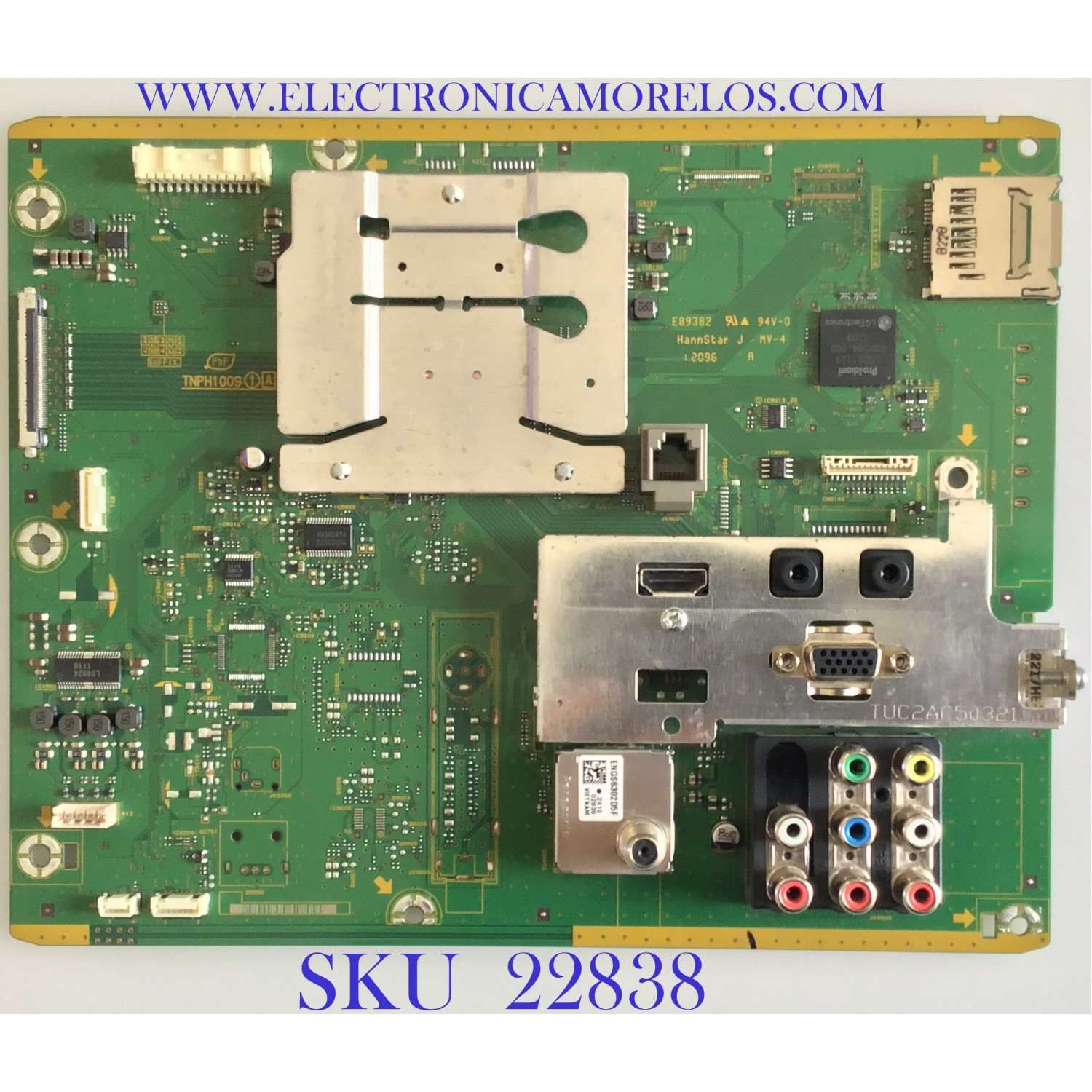 MAIN PARA TV PANASONIC / TXN/A11MFUS / TNPH1009 / TNPH1009AF / PANEL  LC370WUN-SCC1 / MODELO TH-37LRU5