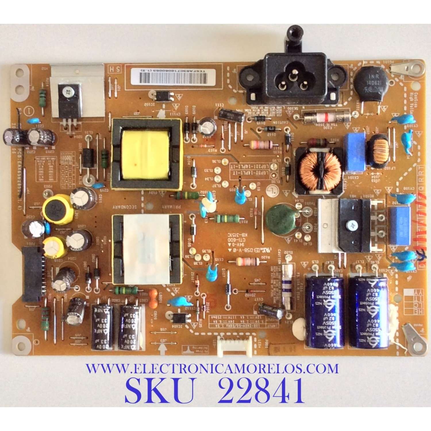 FUENTE DE PODER PARA TV LG / EAY63071806 / EAX65628501 (1.4) / 630718096 / MODELO 32LS33A-5DC.AUSELJM