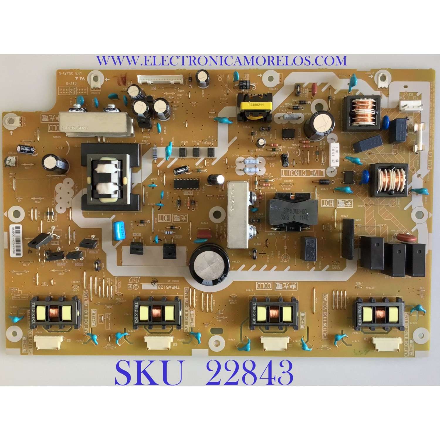 FUENTE DE PODER PARA TV PANASONIC / TXN/P11MDU / TNPA5123 / TNPA5123CC / MODELOS TH-32LRU20 / TH-32LRU30