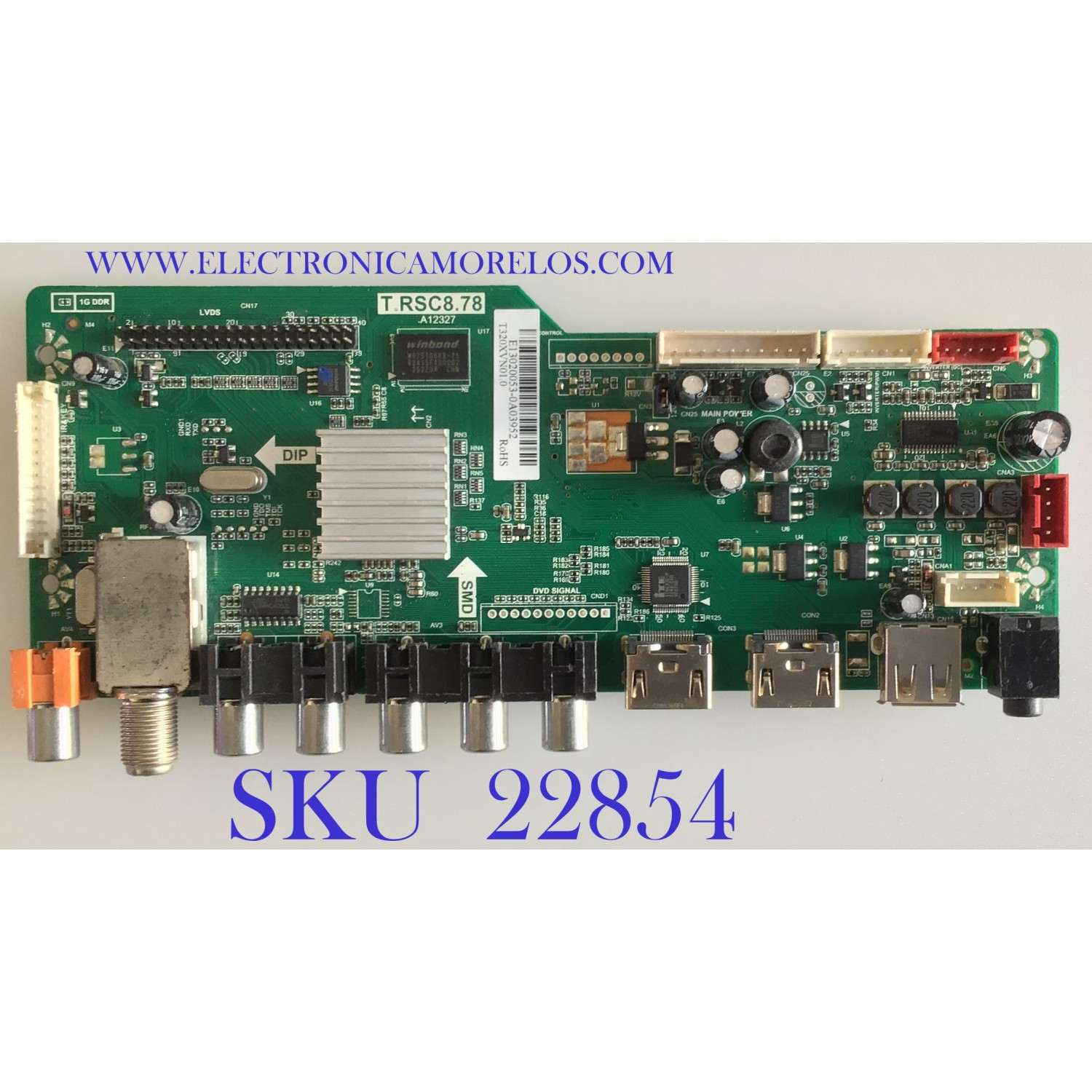 MAIN RCA / RE010C878LNA0-A1 / T.RSC8.78 / RE010C878LNA0 / 20120815091015 / E13020053 / PANEL  ST3151A05-1 / LK315T3HB94 / MODELO LED32B30RQ / ESTA TARJETA ES CHINA Y ES UTILIZADA EN DIFERENTES MARCAS Y MODELOS / ENTRAR A DESCRIPCIÓN DEL PRODUCTO