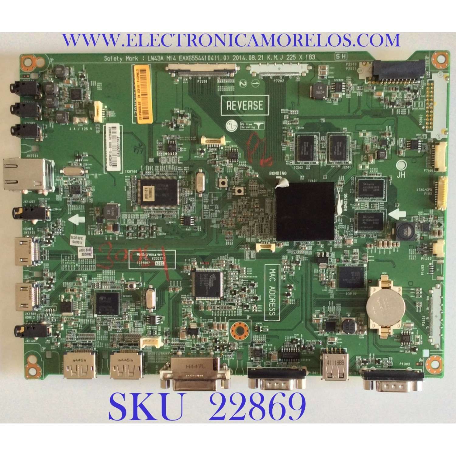 MAIN PARA TV LG / EBT63334102 / EAX65544104 (1.0) / 62284802 / MODELO 47LS55A-5BB.AUSKLJM