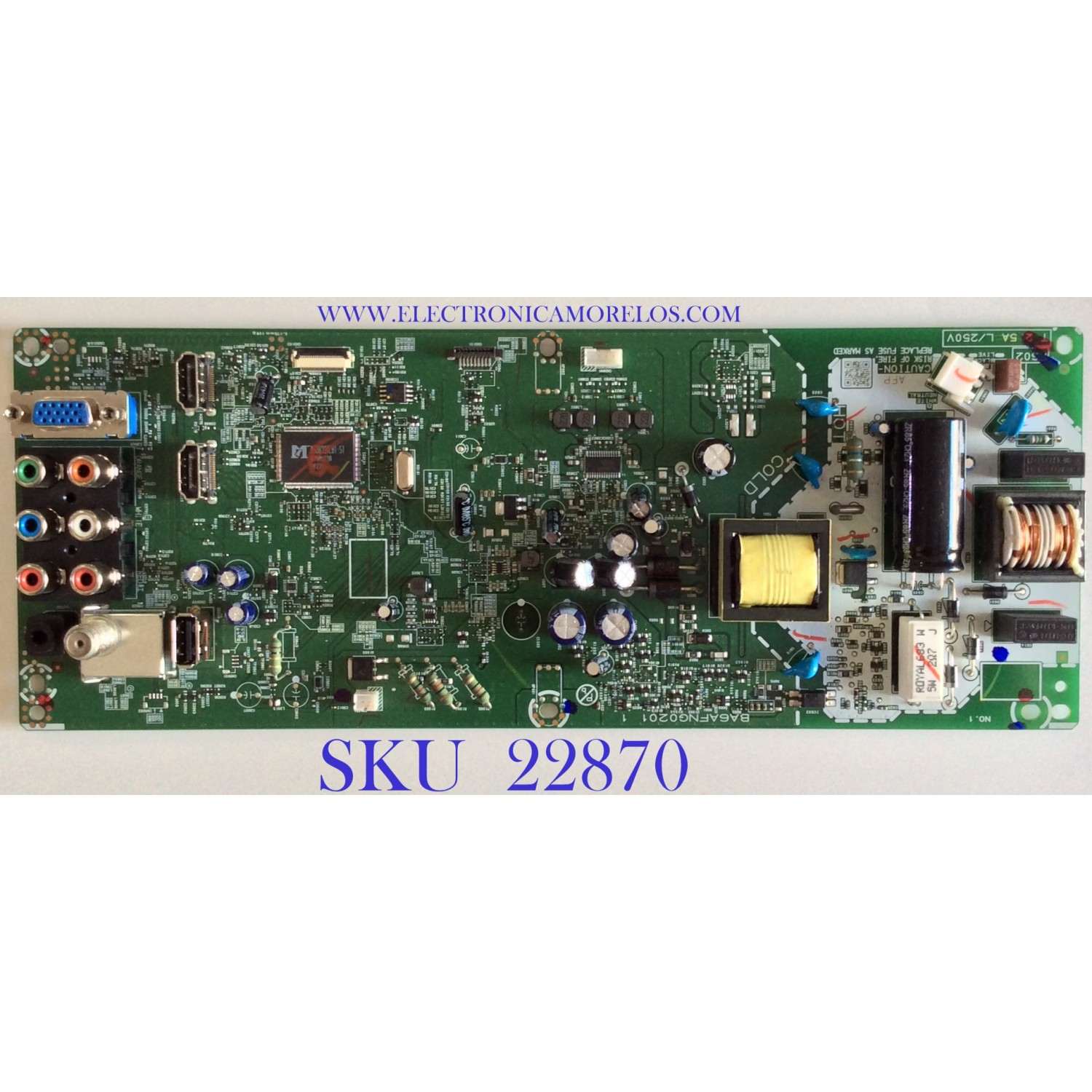 MAIN FUENTE PARA TV MAGANAVOX / A6AFPUT / BA6AFNG0201 1 / MODELO 32ME306V/F7
