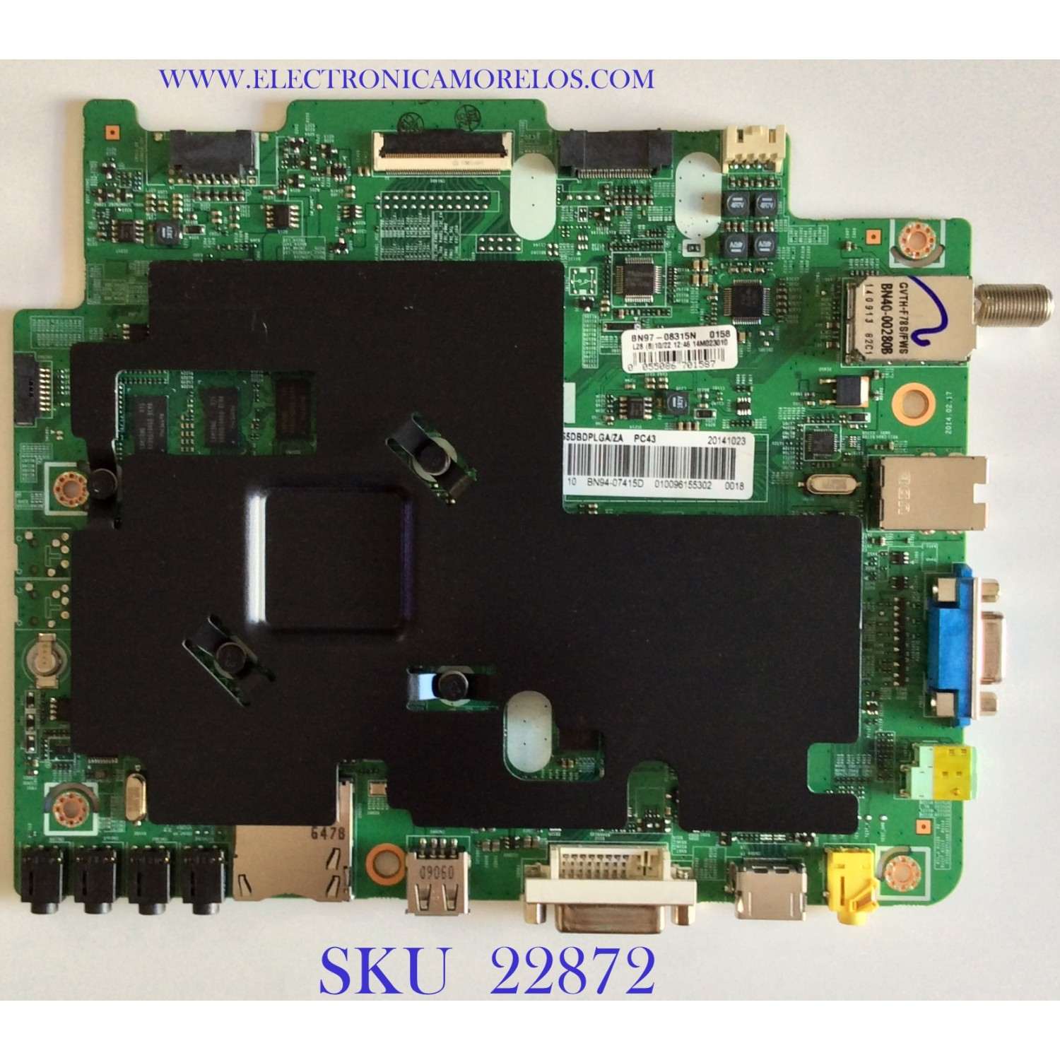 MAIN PARA TV SAMSUNG / BN94-07415D / BN41-02165B / BN97-08315N / PANEL CY-GH055CSLVXH / MODELO LH55DBDPLGA/ZA SS01