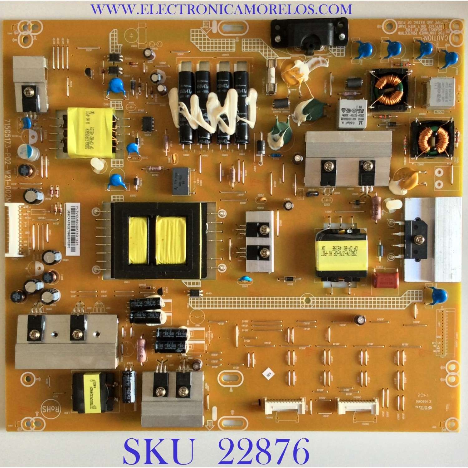 FUENTE DE PODER PARA TV NEC / PLTVCU62CXAT3Q / 715G5173-P02-W21-002M / MODELO E554