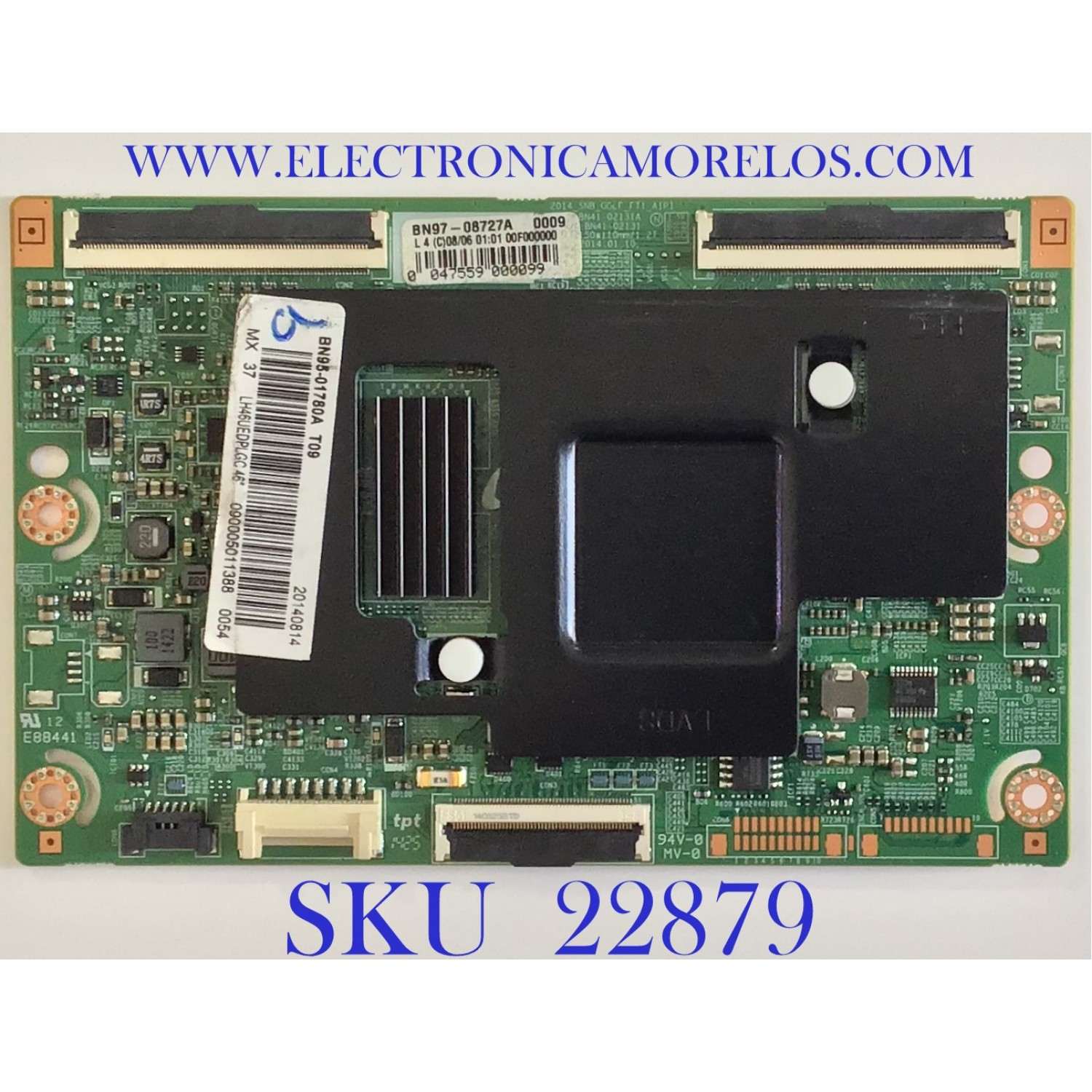 T-CON PARA TV SAMSUNG / BN95-01780A / BN41-02131A / BN97-08727A / PANEL CY-SH046DSLVXH / MODELOS LH46UEDPLGC/ ZA SS01 / LH46UEDPLGC/ZA VS04