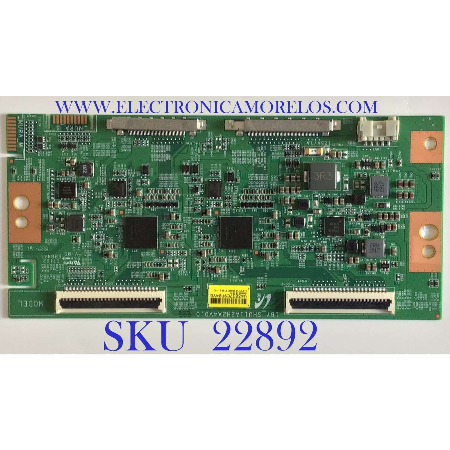 T-CON PARA TV SONY / LJ94-43037C / 18Y_SHU11A2H2A4V0.0 / 43037C / PANEL YD8S005DND01B / MODELO XBR-49X900F