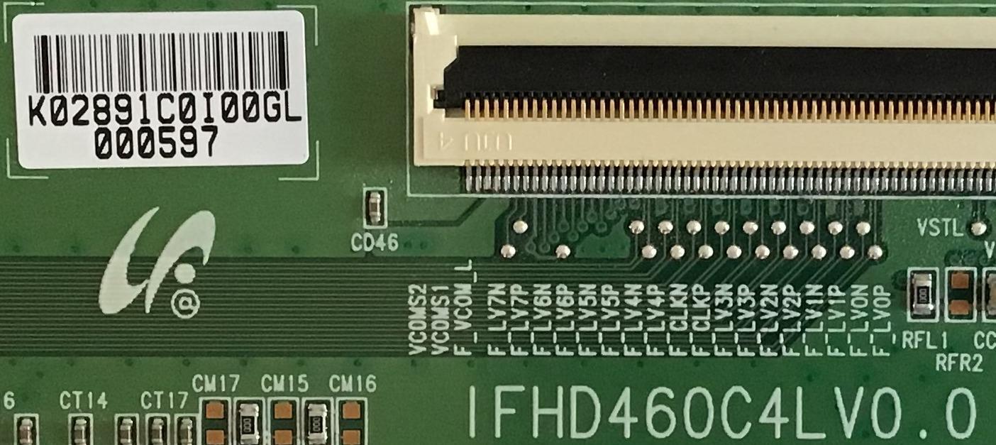 T-CON PARA TV NEC / LJ94-02891C / IFHD460C4LV0.0 / 02891C / MODELO P461 - Imagen 2