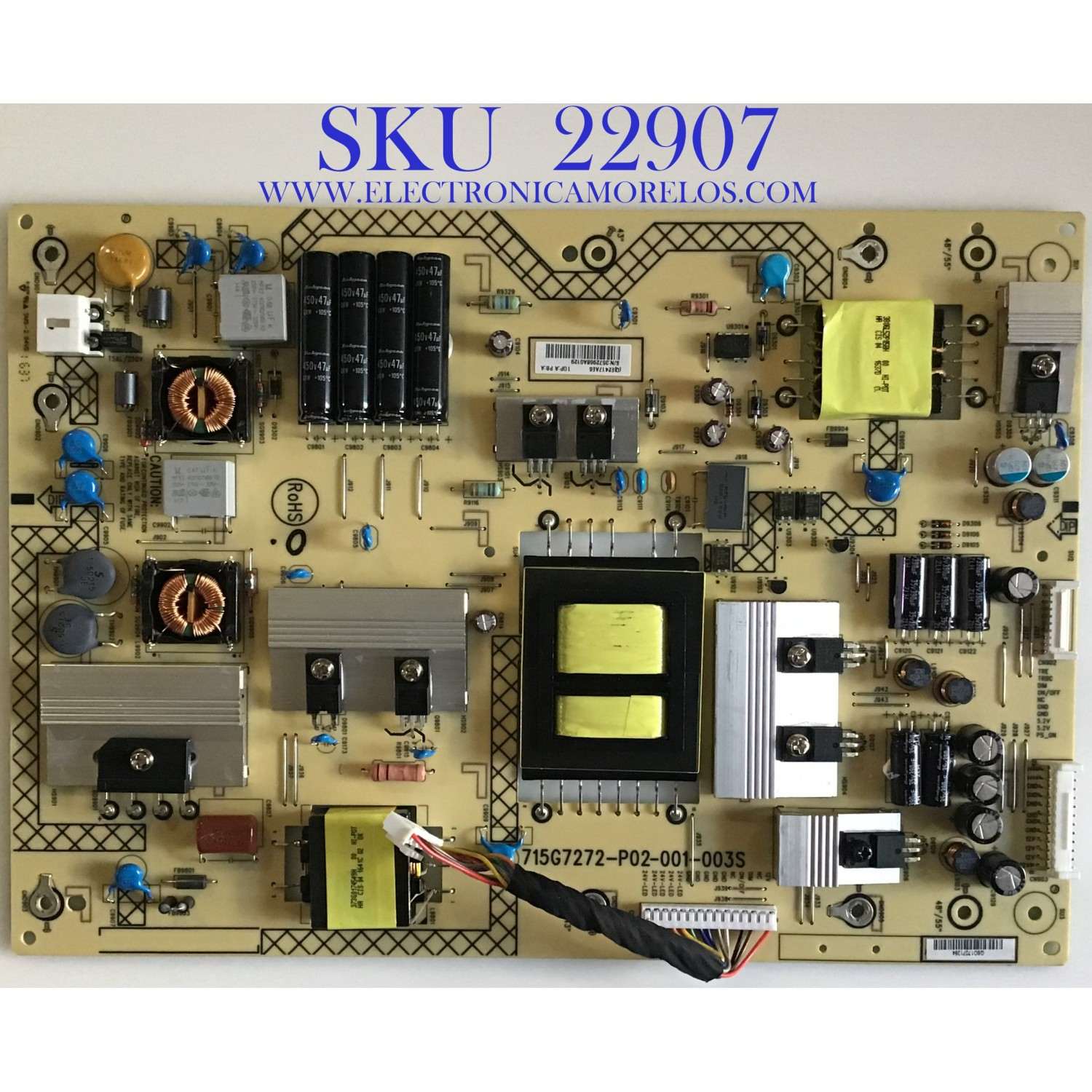 FUENTE DE PODER PARA TV PANASONIC / E2417AE6 / 715G7272-P02-001-003S / (Q)E2417AE6 / MODELO TH-43LFE8U
