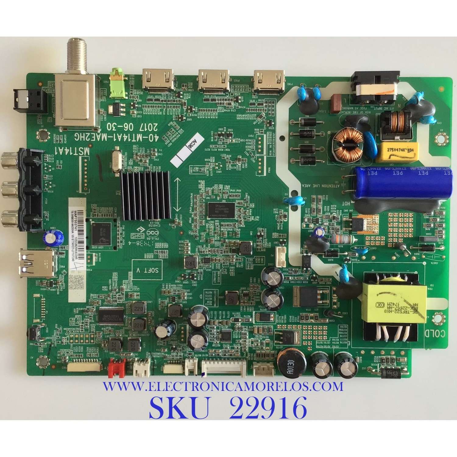 MAIN FUENTE PARA TV INSIGNIA / T8-3MS8009-MA200AA / 40-MT14A1-MAE2HG / MST14A1 / V8-ST14K01-LF1V7249 / NS-32DR310NA17 / ESTA TARJETA ES CHINA Y ES UTILIZADA EN DIFERENTES MARCAS Y MODELOS / ENTRAR A DESCRIPCIÓN DEL PRODUCTO