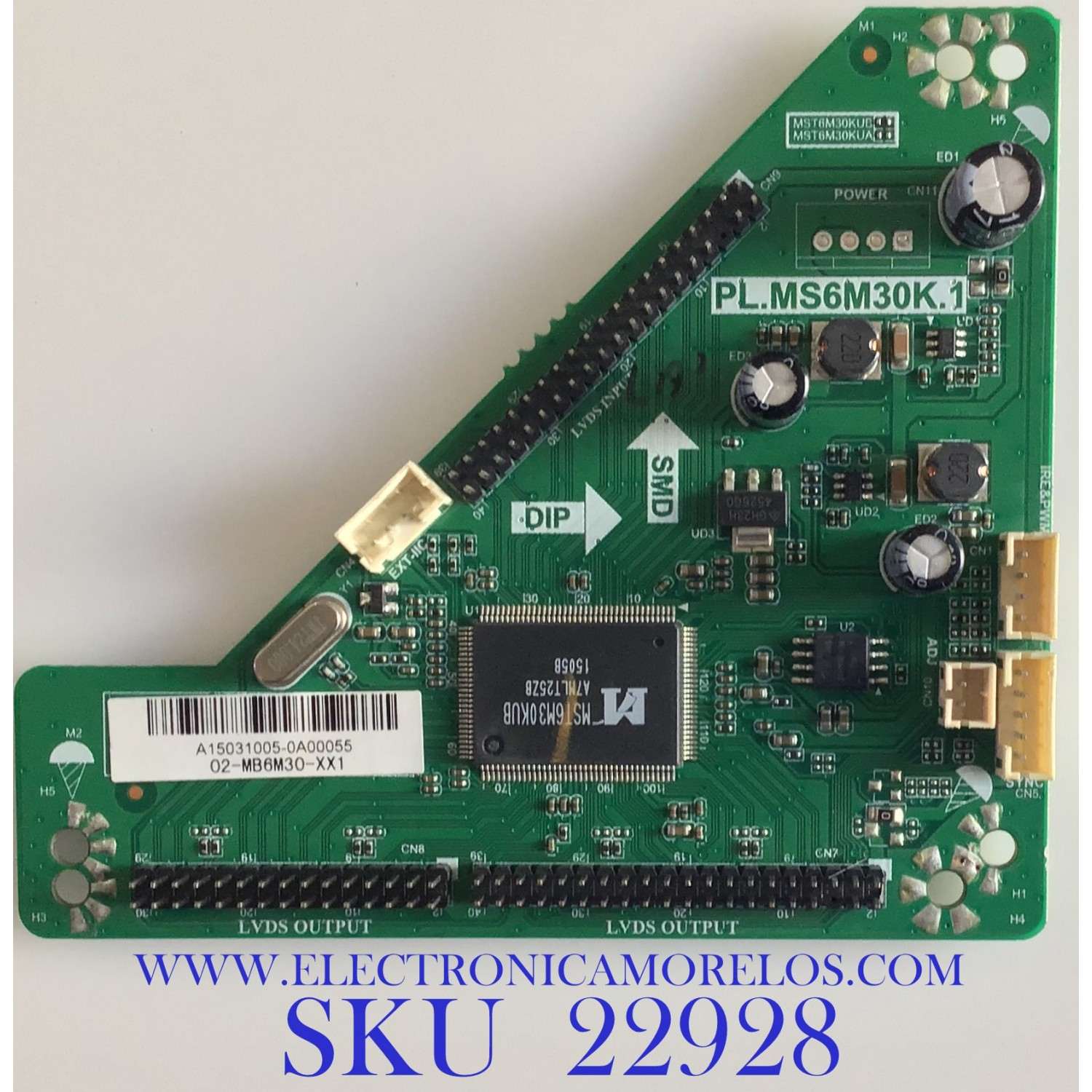 TARJETA INTERFACE PARA TV RCA / A15031005 / PL.MS6M30K.1 / MST6M30KUB / MODELO 55'' / ESTA TARJETA ES CHINA Y ES UTILIZADA EN DIFERENTES MARCAS Y MODELOS / ENTRAR A DESCRIPCIÓN DEL PRODUCTO