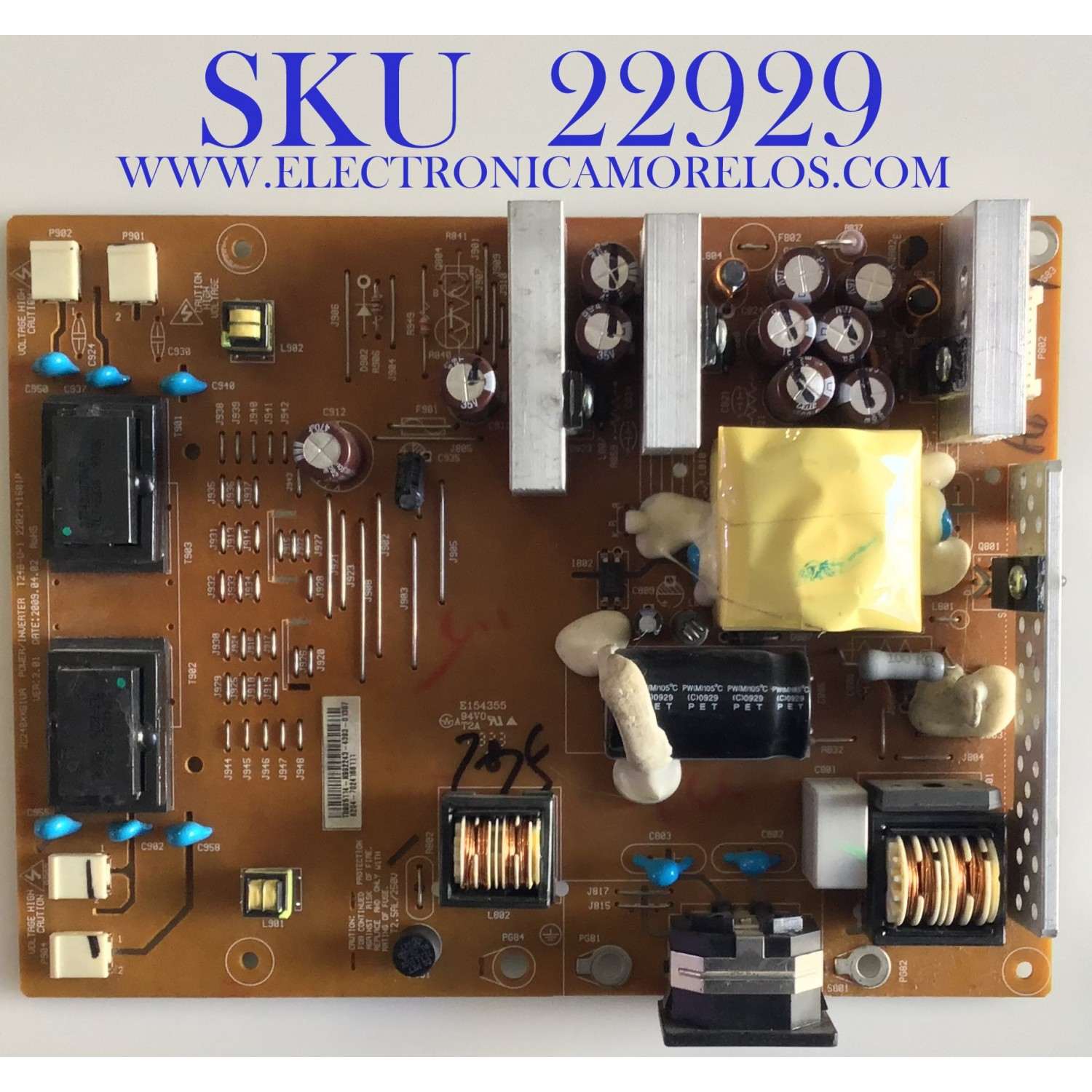 FUENTE DE PODER PARA TV AOC / 6204-7024166111 / JC240XX61UA / 2202141601P  / MODELOS L24H898 / VT2430 / VT24301M 