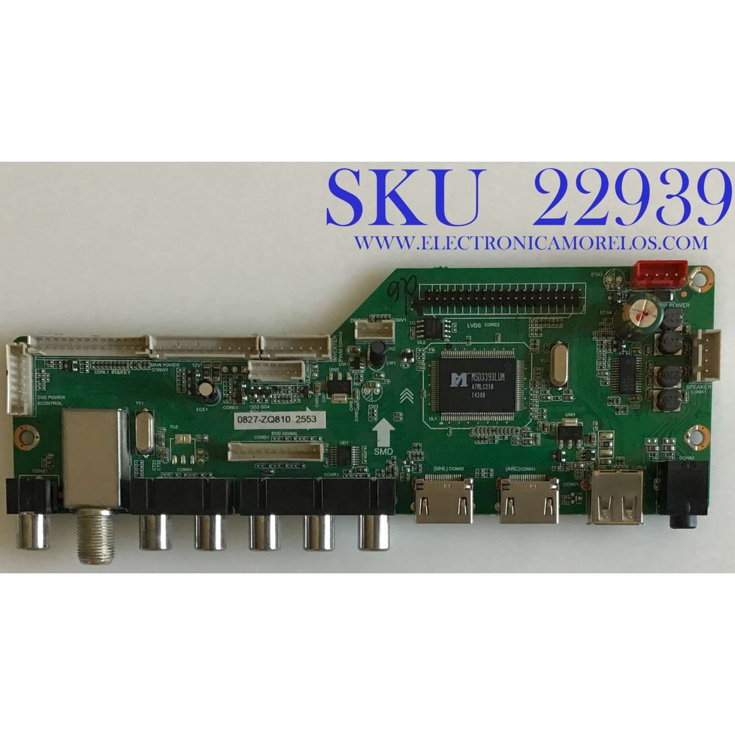 MAIN PARA TV RCA / GE01M3393LNA23-A2 / LD.M3393.B / MK-RE01-140827-ZQ810 / 20140902153149 / MODELO 32''/ ESTA TARJETA ES CHINA Y ES UTILIZADA EN DIFERENTES MARCAS Y MODELOS / ENTRAR A DESCRIPCIÓN DEL PRODUCTO