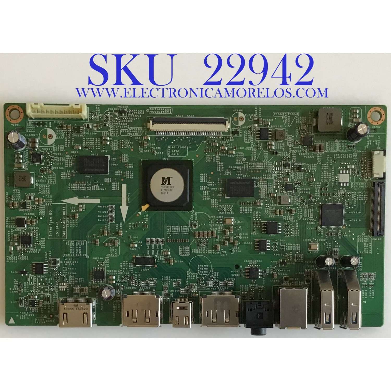 MAIN PARA MONITOR DELL / 7ZB.A1401.0004 / 748.A1402.0011 / L5114-1 / 27047638 / PANEL LM238WF4(SS)(A1) / MODELO U2417HT