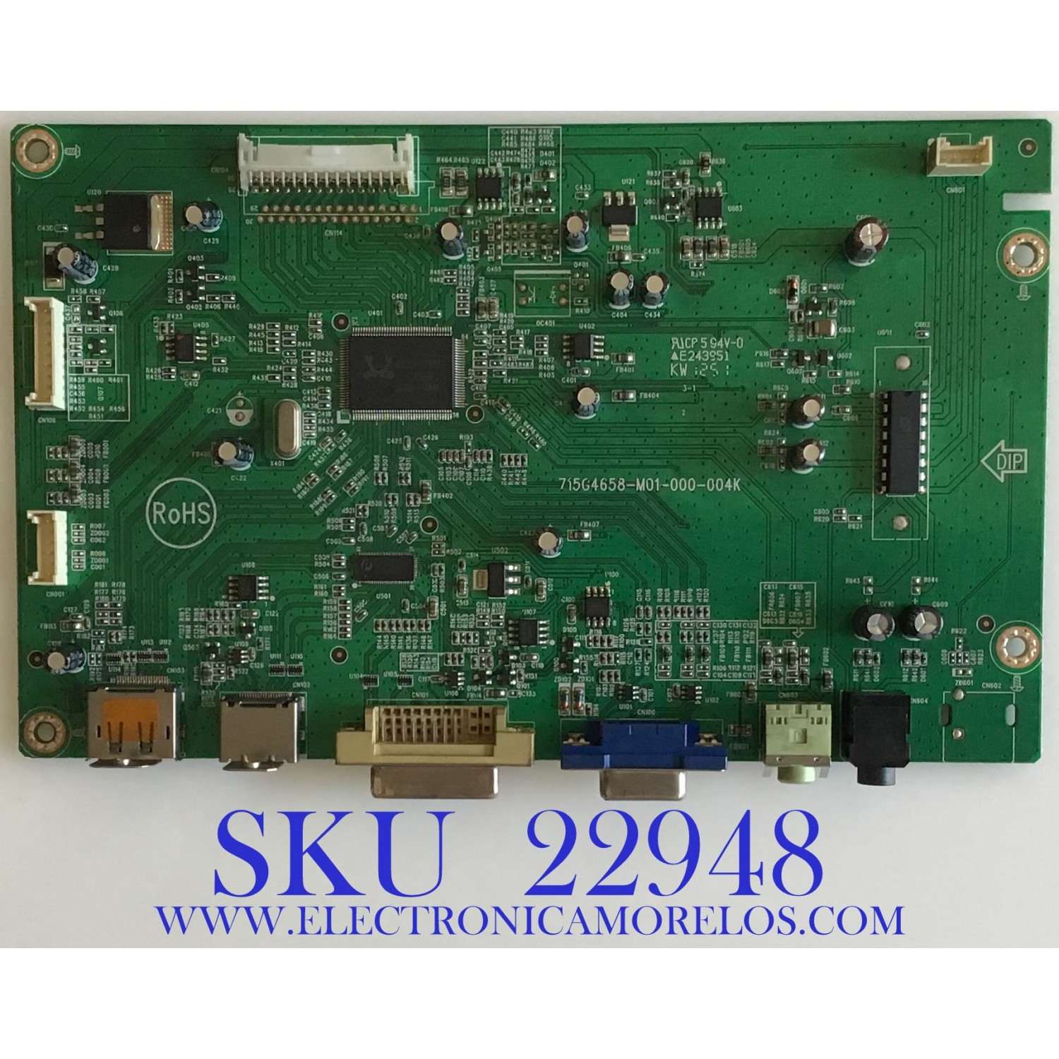 MAIN PARA MONITOR ASUS / GQACBCA052 / 715G4658-M01-000-004K / (T)GQACBCA052 / PANEL LM250WF2(TL)(A1) / MODELO VE258Q