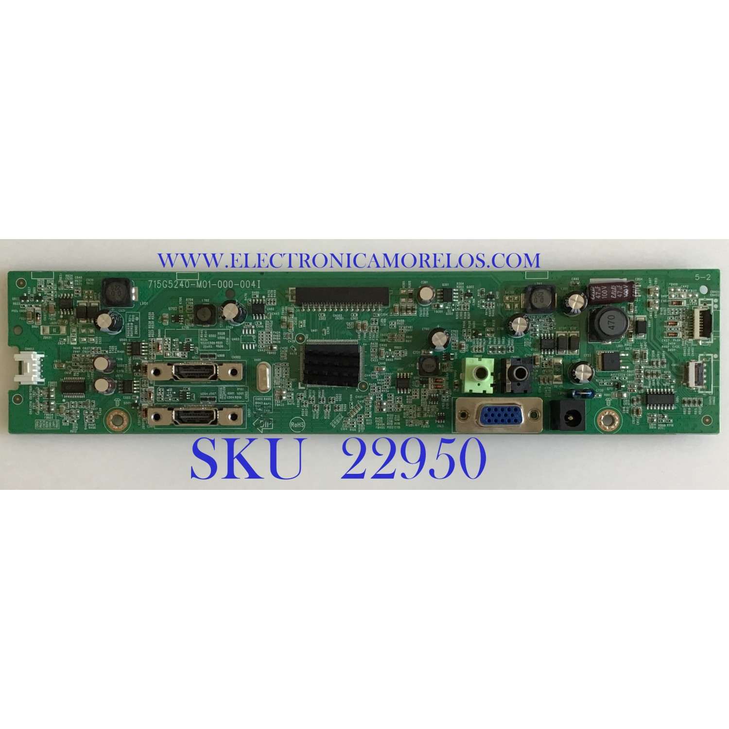 MAIN PARA MONITOR / QCCB0AA008 / 715G5240-M01-000-004I / (F)QCCB0AA0080000 / PANEL LM270WF5(S2)(A2) / MODELO I2757FH