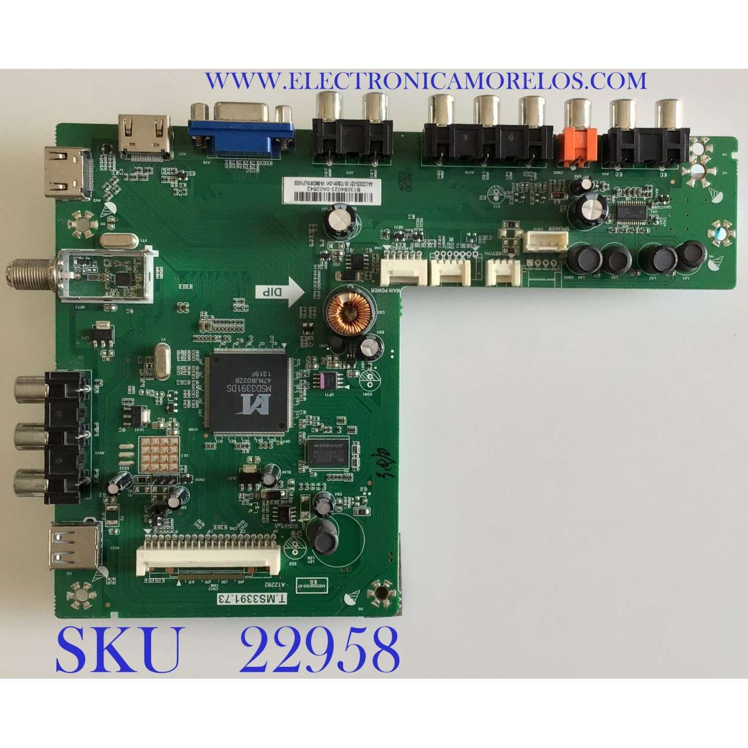MAIN PARA TV TCL / B13084023 / T.MS3391.73 / 02-TCB391-CH1 /  4A-LCD320-CS1 /  V8-OMS3910-LF1V020 / MODELO 32'' / ESTA TARJETA ES CHINA Y ES UTILIZADA EN DIFERENTES MARCAS Y MODELOS / ENTRAR A DESCRIPCIÓN DEL PRODUCTO