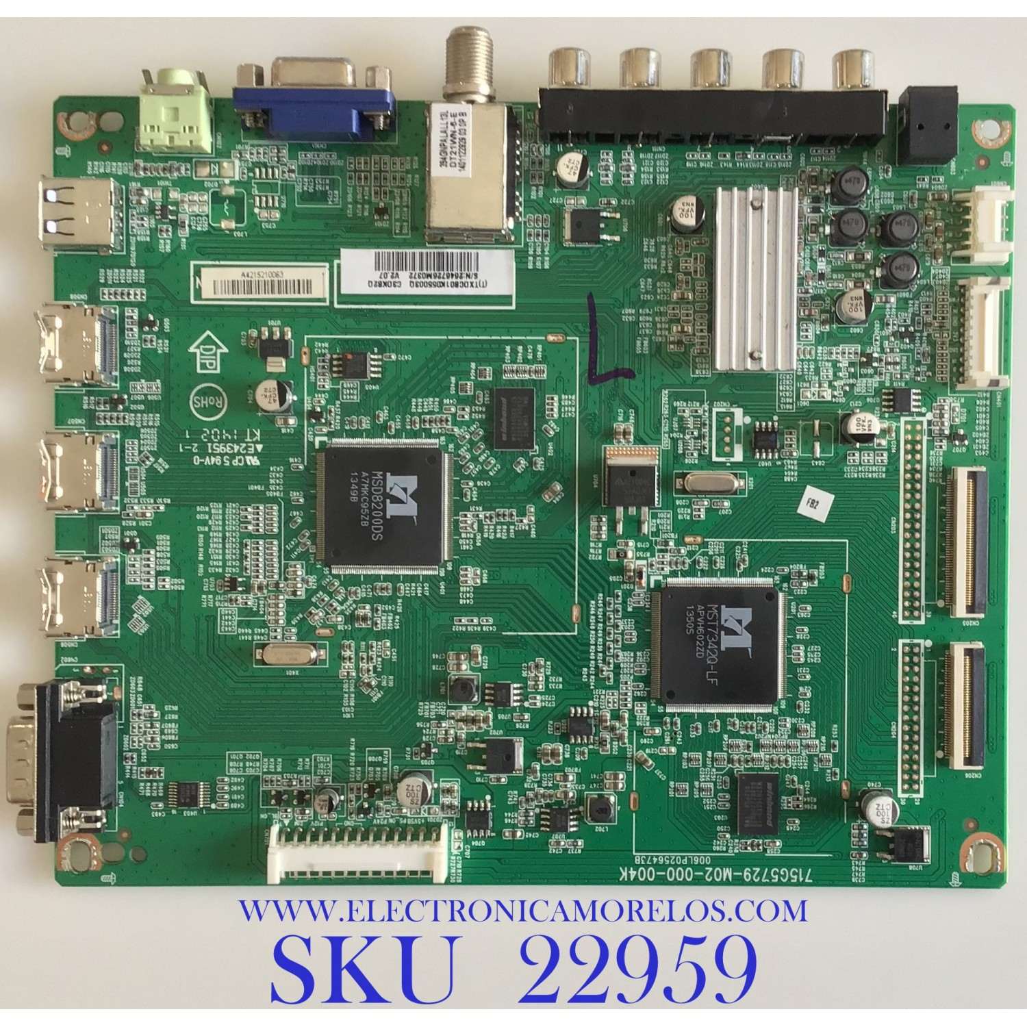 MAIN PARA TV NEC / TXDCB01K055 / 715G5729-M02-000-004K / (T)TXDCB01K055003Q / MODELO E554