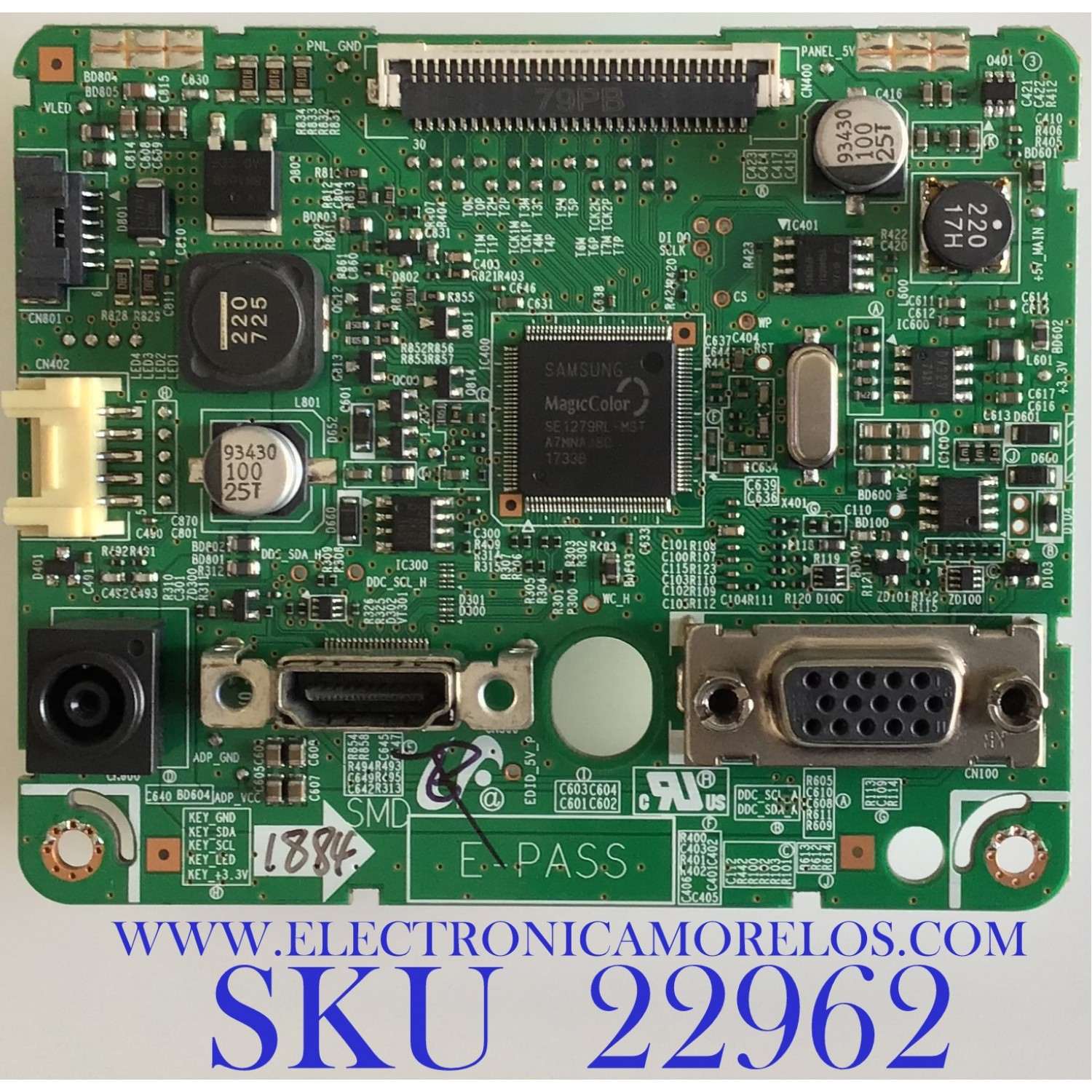 MAIN PARA MONITOR SAMSUNG / BN94-11842H / BN41-02118E / BN4411842H / PANEL M270HTN02.5 / MODELO LS27E330HZX/ZA