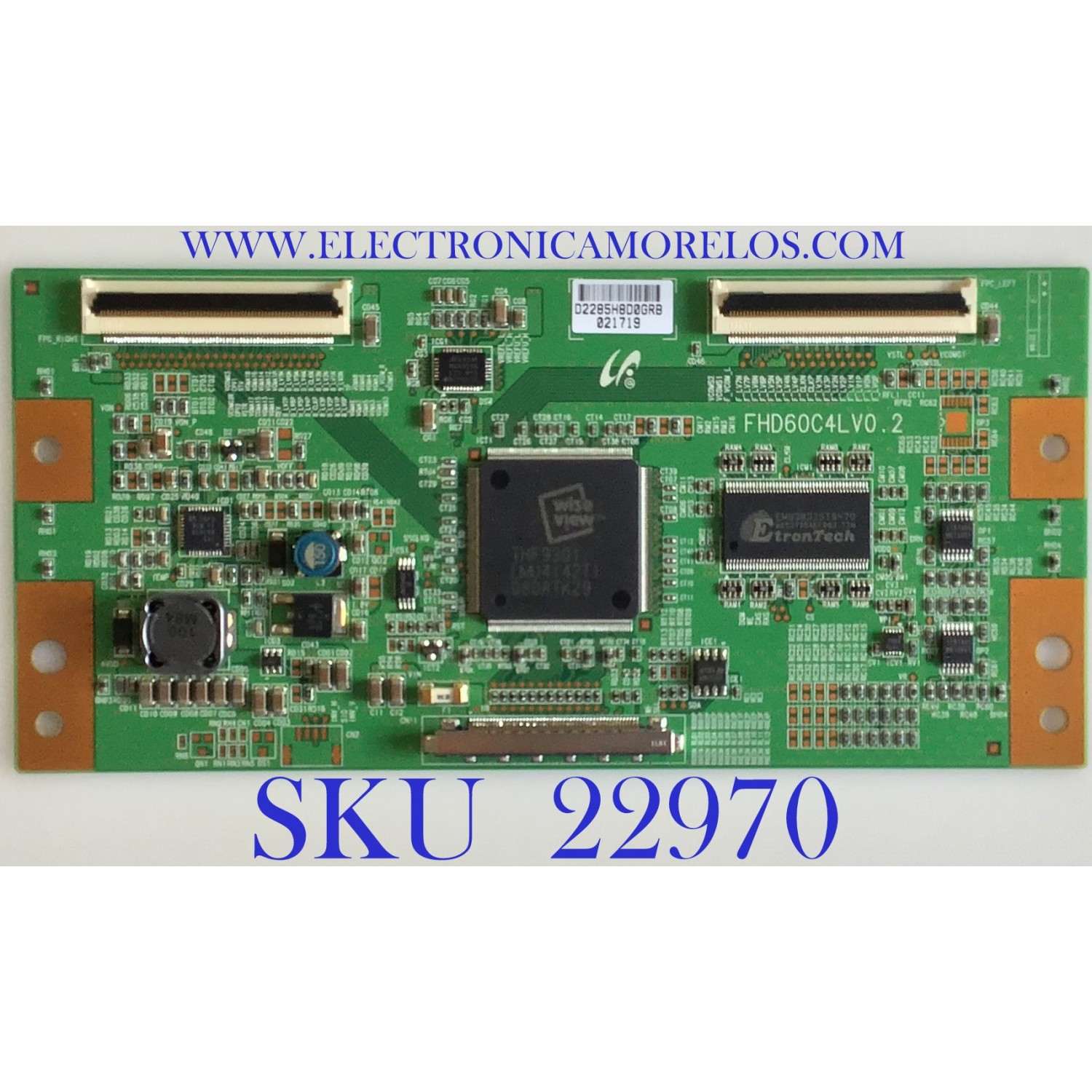 T-CON PARA TV SAMSUNG / LJ94-02285H / FHD60C4LV0.2 / 2285H / MODELO LN40A530P1FXZA