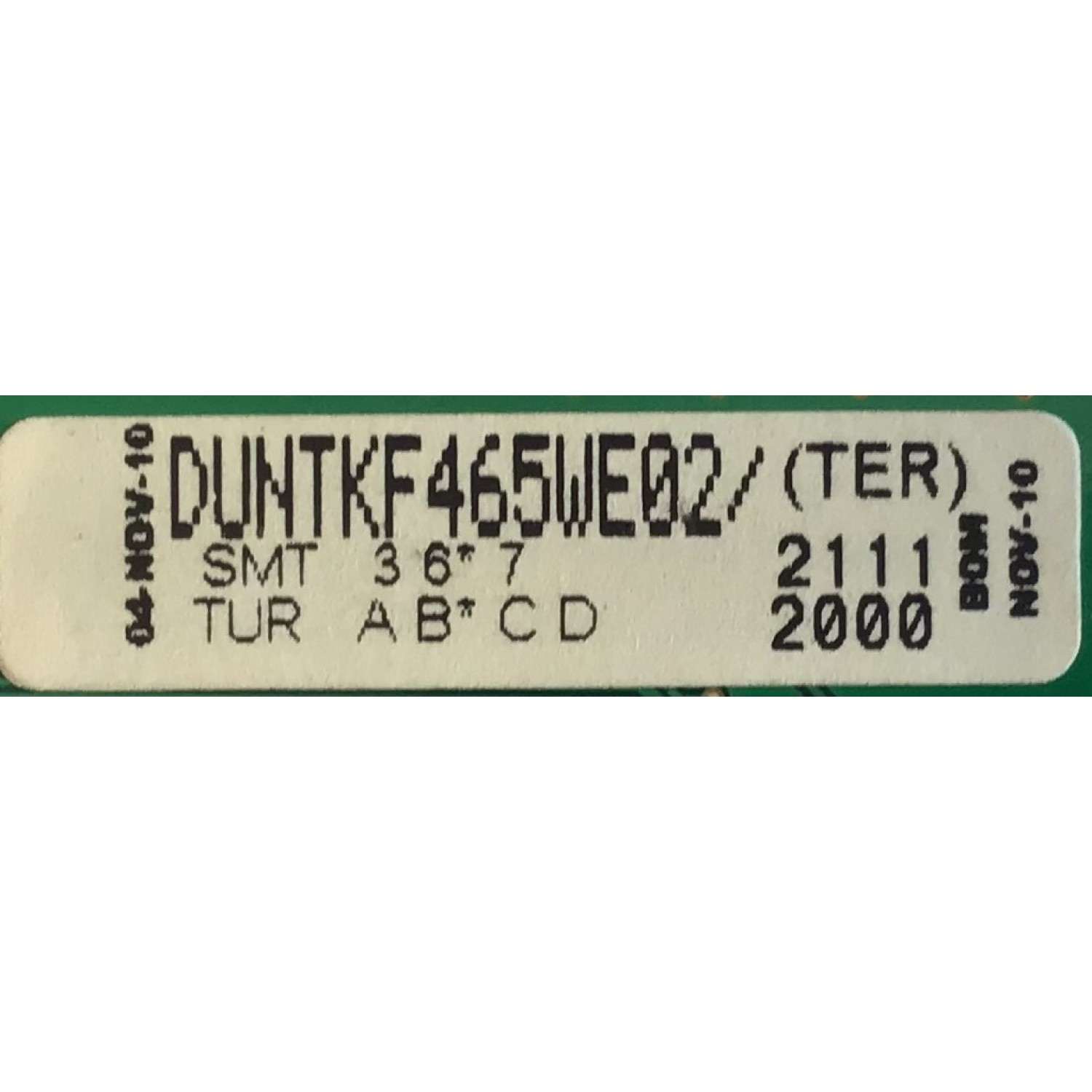 TARJETA DE A/V PARA TV SHARP / DUNTKF465FM02 / KF465 / DUNTKF465WE02 / PANEL LK400D3GIN10V / MODELO LC-40D78UN - Imagen 3