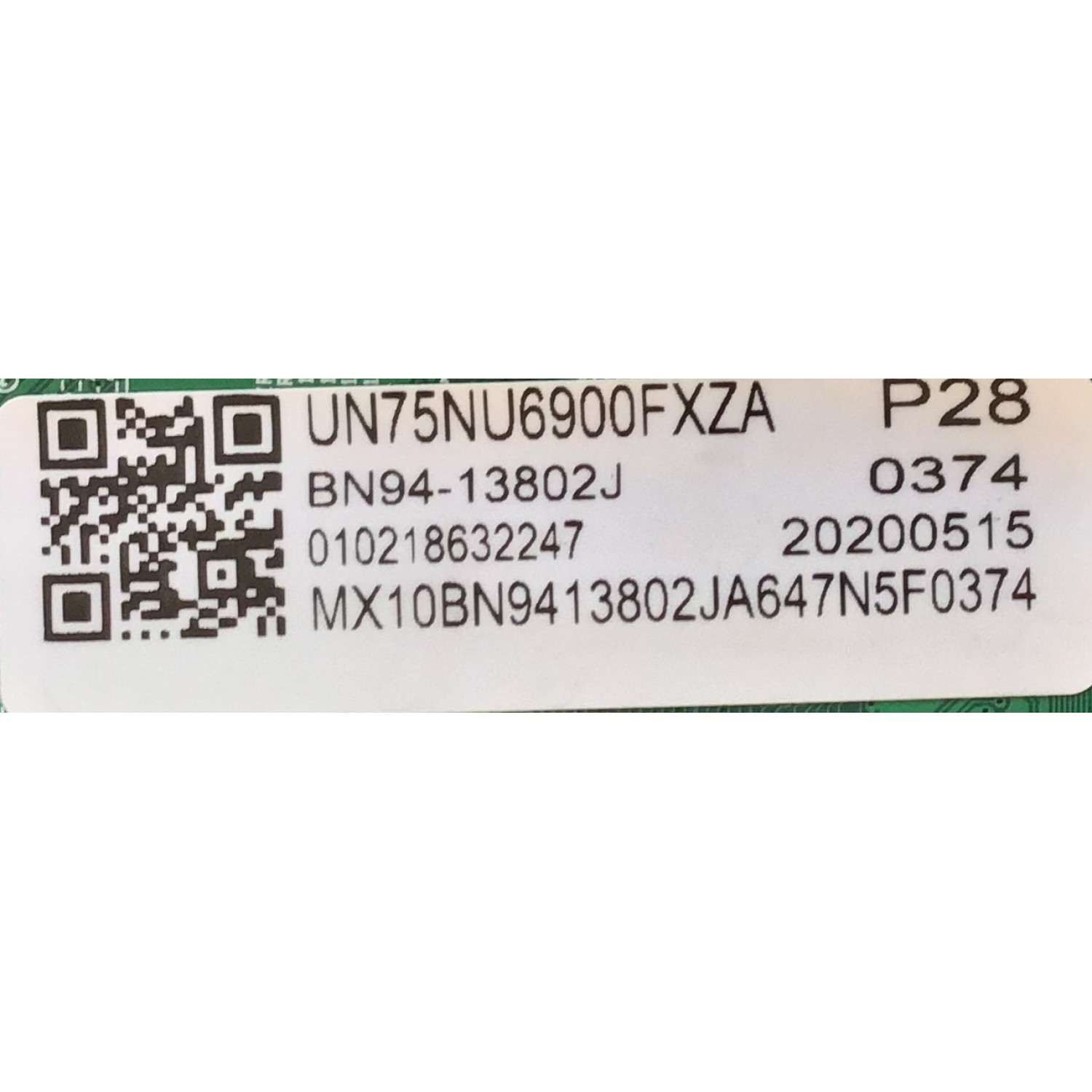 MAIN PARA TV SAMSUNG 4K UHD SMART TV / NUM DE PARTE BN94-13802J / BN41-02662A / BN97-14047N / SUSTITUTA BN94-13802H / PANEL CY-NN075HGLV5H  / NUM DE DISPLAY BN96-47754A / MODELOS UN75NU6080 / UN75NU6900 / UN75NU6080 / UN75NU6900FXZC / UN75NU6900FXZA FA03 - Imagen 3