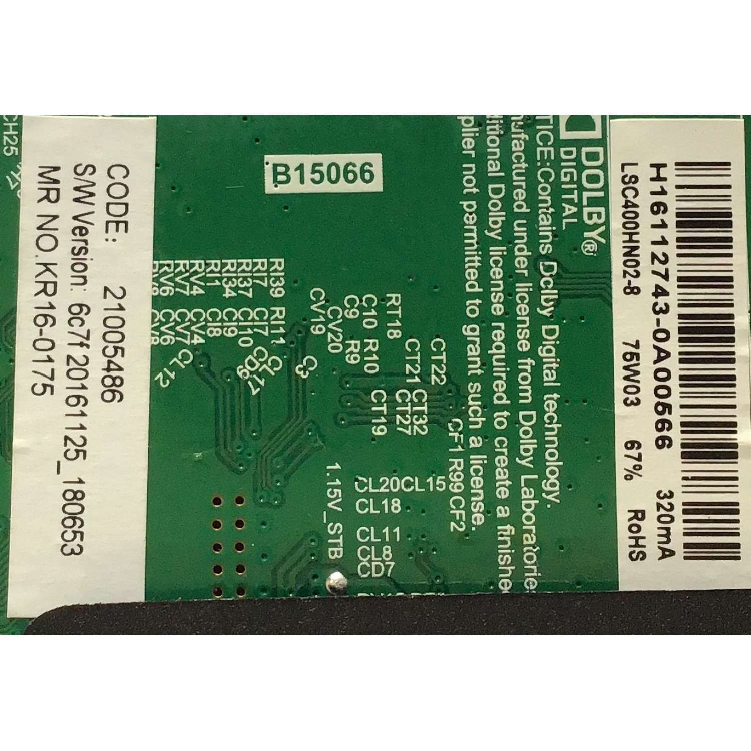 MAIN PARA TV SEIKI / 16112743 / TP.MS3393.PB801 / 16112743-0A000566 / MODELO SFM40 - Imagen 3