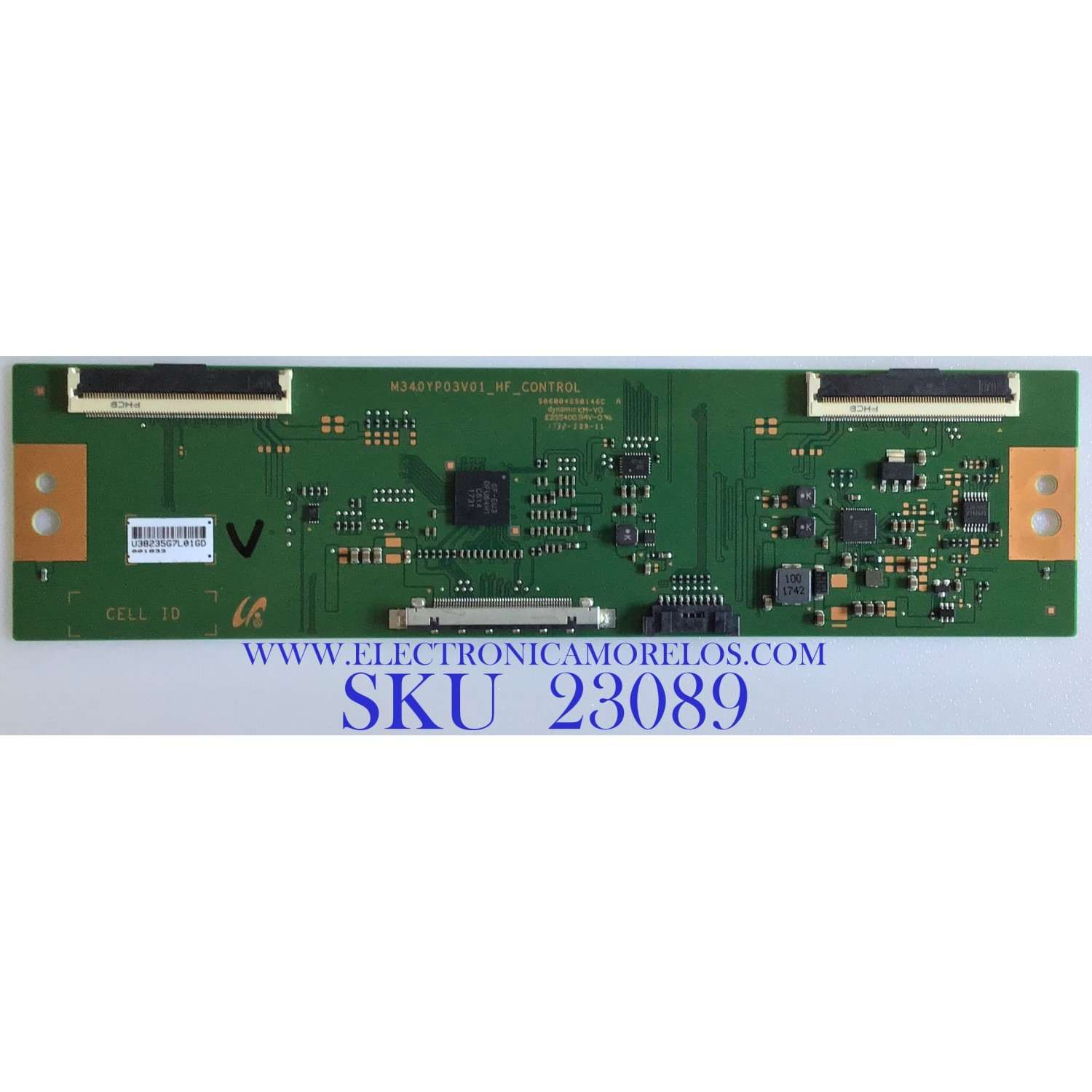 T-CON PARA MONITOR HP / LJ94-23604D / M340YP03V01_HF / S06004SS0146C / 38265G / PANEL LTM340YP03 / MODELO ENVY 34