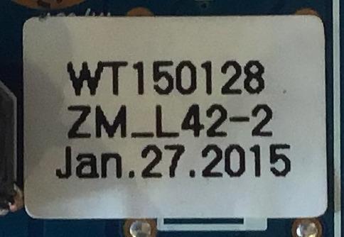 MAIN PARA MONITOR  GANZ / WT150128 / MODELO ZM-L42-2 - Imagen 2