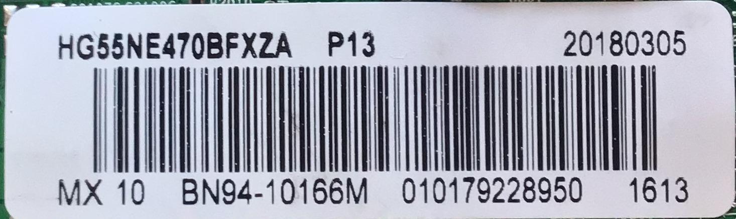 MAIN PARA TV SAMSUNG / NUMERO DE PARTE BN94-10166M / BN41-02532A / BN97-09386M / PANEL CY-GJ055BGAVYH / MODELO HG55NE470 / HG55NE470BFXZA / HG55NE470BFXZA AA01 - Imagen 3
