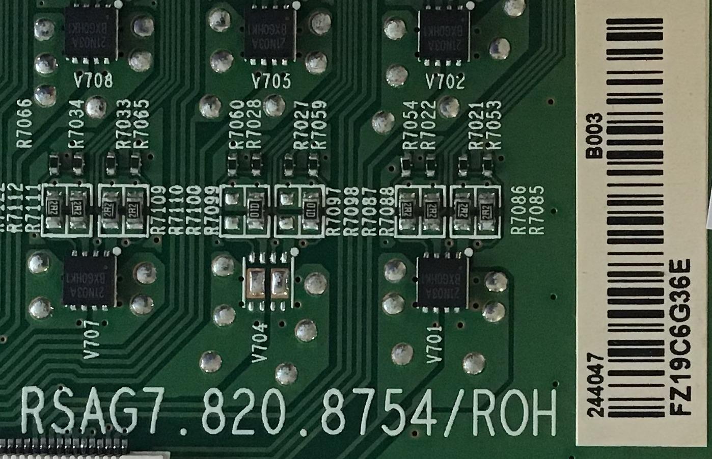 LED DRIVER PARA TV HISENSE / 244047 / RSAG7.820.8754/ROH / FZ19C6G36E / PANEL'S HD550V3U51-TAL3\S0\FJ\GM \ROH / HD550V3U51-TDL3\S0\FJ\GM\ROH / MODELO 55H8F - Imagen 2