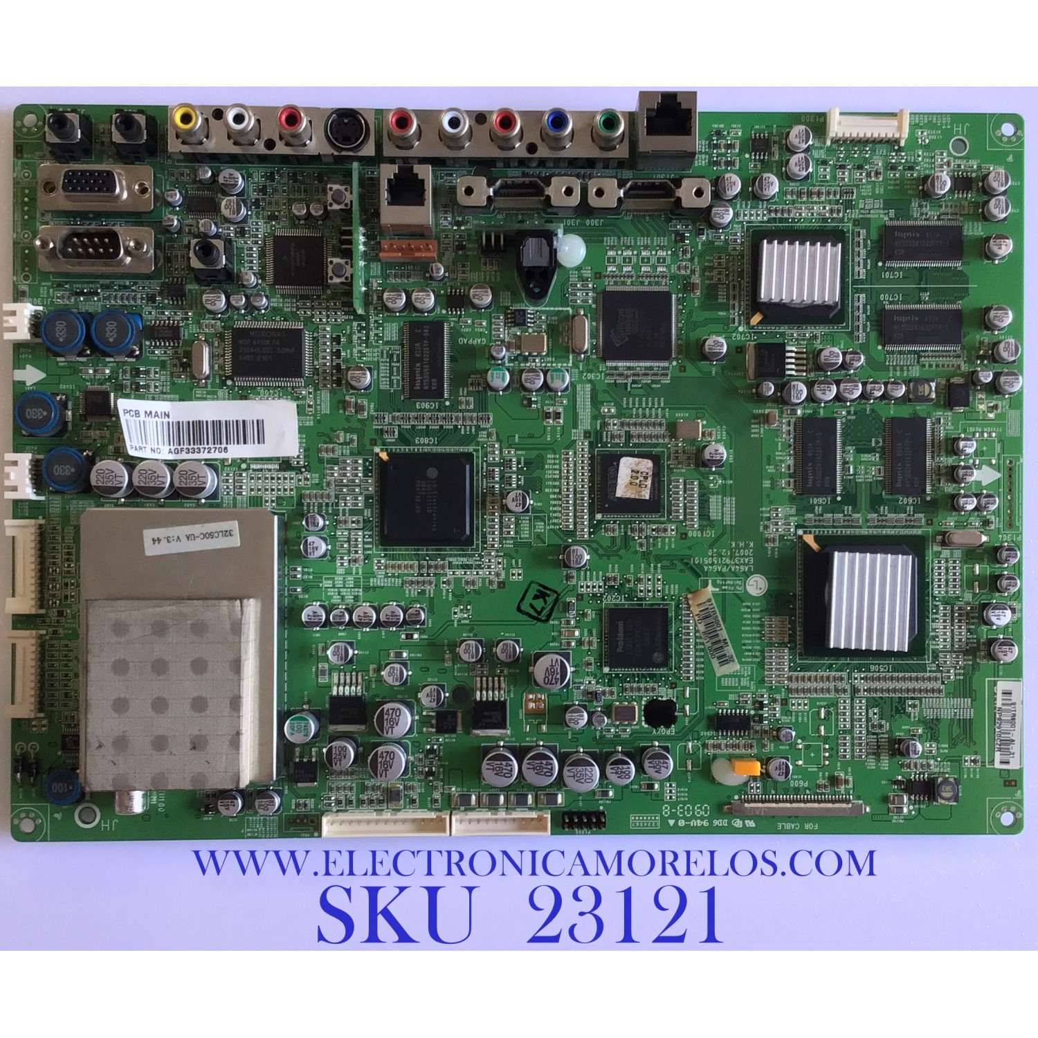 MAIN PARA TV LG / AGF33372706 / EAX37921505 (0) / NP92910CZR / 91TRS001 / PANEL LC320WXN (SA)(A2) / MODELO 32LC50CB-UA.AUSQLVR