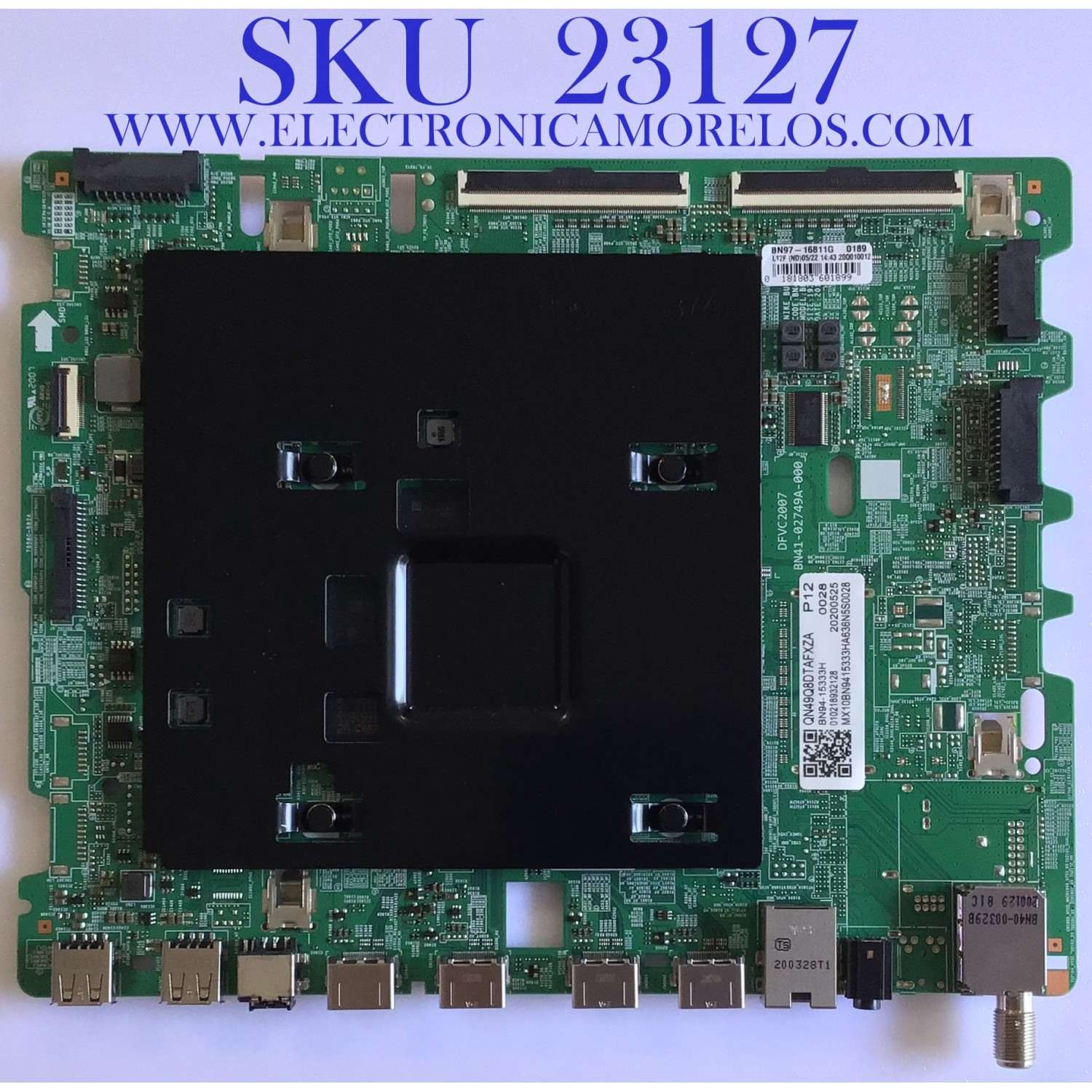 MAIN PARA TV SAMSUNG QLED 4K UHD HDR Smart TV RESOLUCION (3840 X 2160) / BN94-15333H / BN41-22749A / BN97-16811G / PANEL CY-TT049HMLV1H / MODELO QN49Q8DTAFXZA FA01