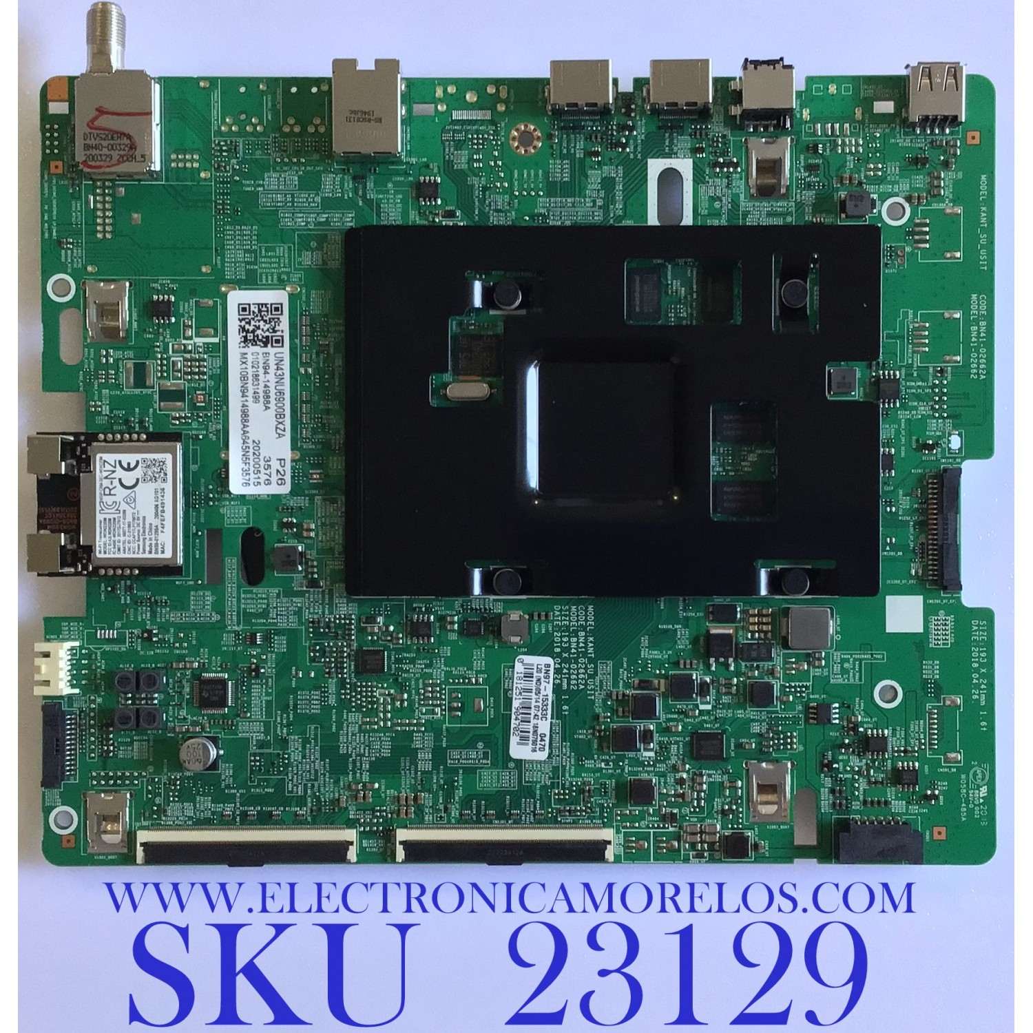 MAIN PARA TV TOSHIBA / NUMERO DE PARTE 631V0Q00250 / VTV-L55736 / 691V0G00250 / VTV-L55736 REV:1 / UCI4 VTV-L55731 REV:1 / PANEL T500QVN03.7 / MODELOS 50LF621U21 / 50LF621U19 / 50LF621U19 REV.D / 50LF621U19 REV.C