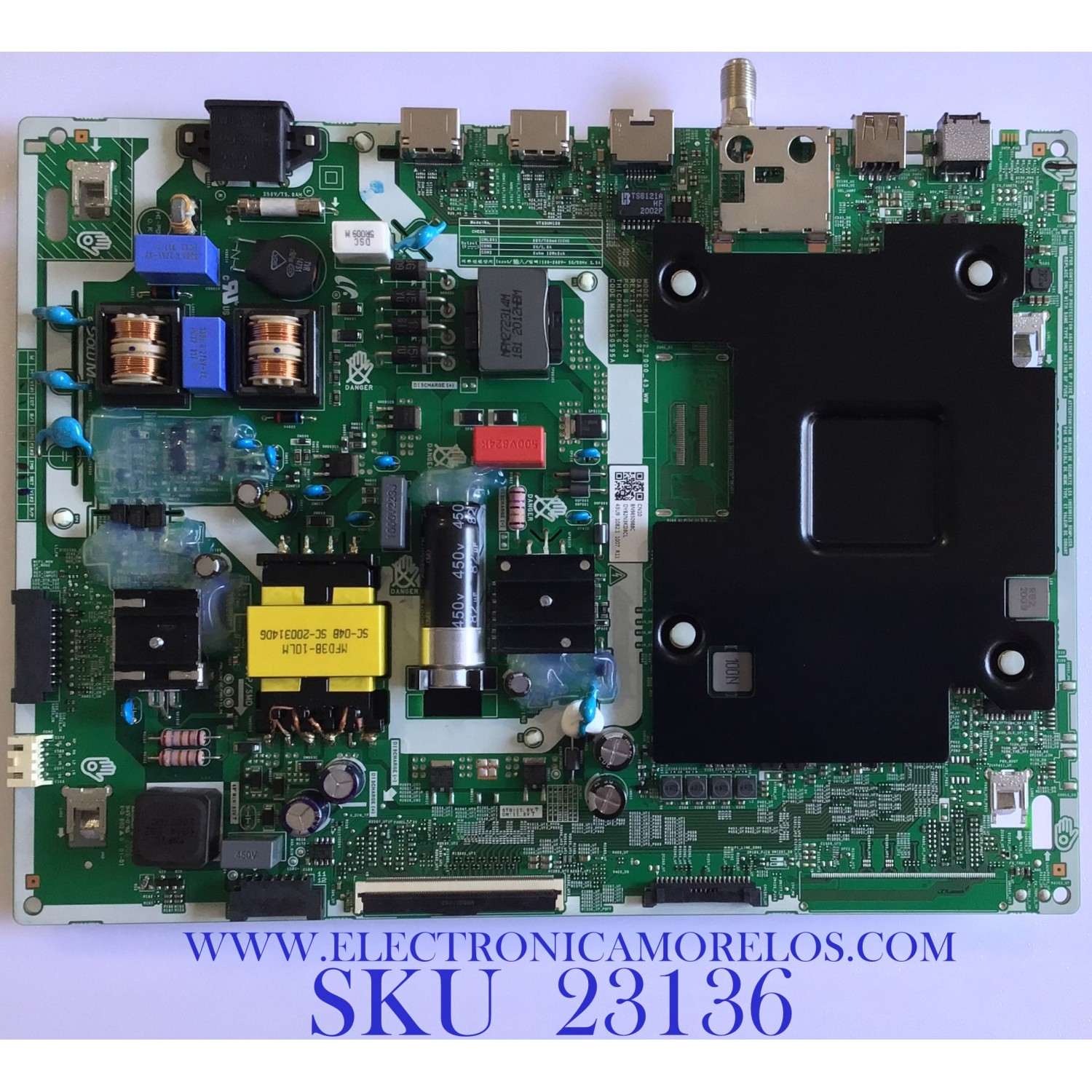 MAIN FUENTE (COMBO) PARA TV SAMSUNG 4K·UHD·HDR / NUMERO DE PARTE BN96-50988C / ML41A050595A / BN9650988C / KANT-SU2_7000_43_WW / VT43UH130 / PANEL CY-BT043HGHV5H / DISPLAY ST4251D01-7 VER.2.1 / MODELO UN43TU700D / UN43TU700DFXZA CB01