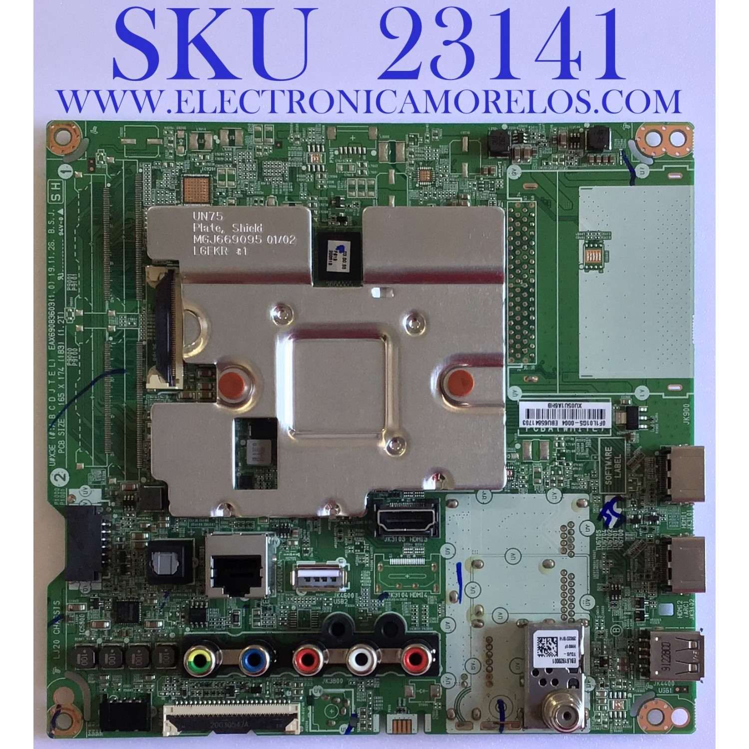 MAIN PARA TV LG 4K·UHD·HDR SMART TV / NUMERO DE PARTE EBU65841703 / EAX69083603(1.0) / EAX69083603 / PANEL´S NC500DQG-VXHX3 / NC500DQG-VXHX5 / DISPLAY PT500GT02-2 / MODELOS 50UN7300AUD / 50UN7300PUF / 50UN7300AUD.BUSJLJM / 50UN7300PUF.BUSJLJM / COMPATIBLES EBU65841704 / EBU65841702 / EBU65841701 / EBU65841709 / EBU65841714
