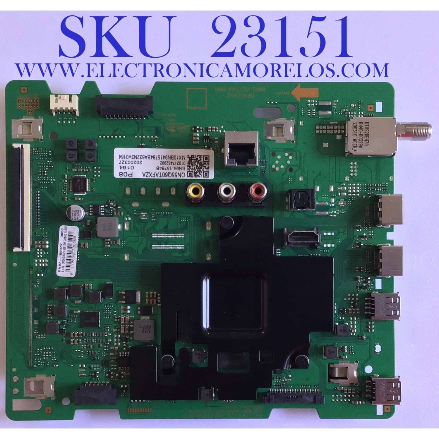 MAIN PARA TV SAMSUNG QLED 4K UHD Smart TV RESOLUCION (3840 x 2160) / BN94-15784B / BN41-02756A / BN97-16597X / PANEL CY-RT055HGHV4H /DISPLAY ST5461D11-4 VER.2.1 / MODELO QN55Q60TAFXZA CD02 /  QN55Q6DTAFXZA CD02