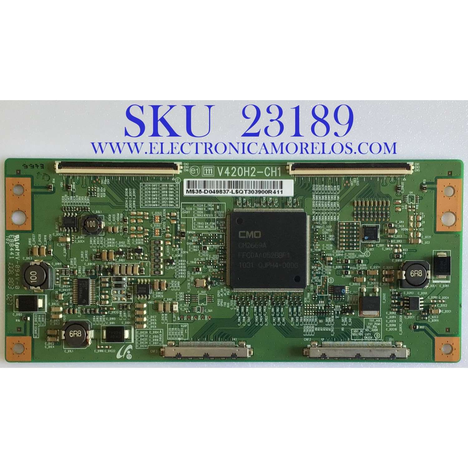 T-CON PARA TV APEX / 35-D049837 / V420H2-CH1 / PANEL ST3151A05-1 / MODELO LE3242T