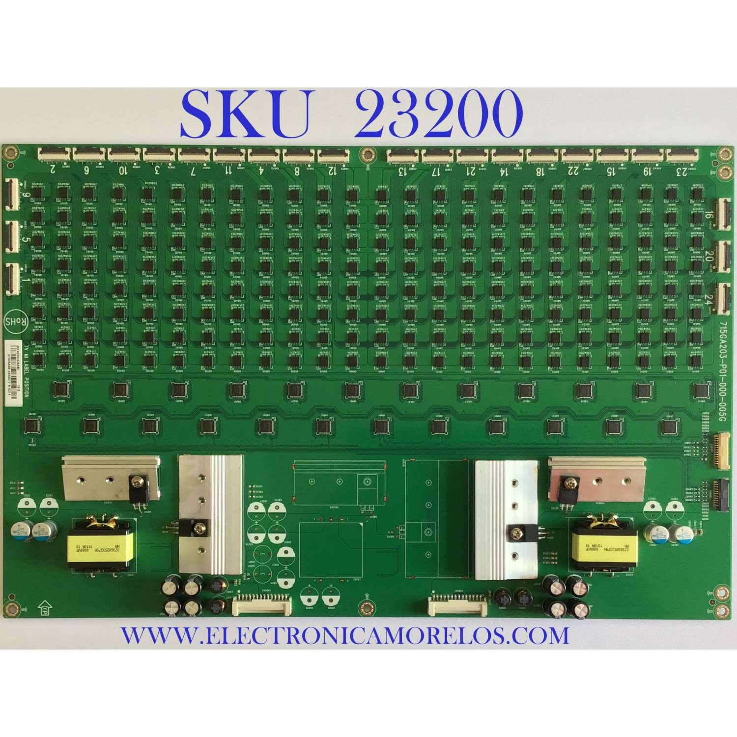 LED DRIVER PARA TV VIZIO / LNTVII13ZAAB2 / 715GA203-P01-000-005G / 715GA203-P02-000-005G / PANEL T650QVF09.2 / MODELO PX65-G1 LTMAYOKV / PX65-G1 LTYAYONW