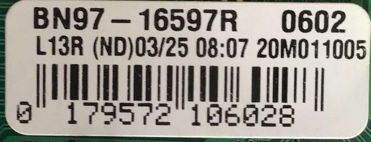 MAIN PARA SMART TV SAMSUNG 4K RESOLUCION (3840 x 2160) / BN94-15785R / BN41-02756A / BN97-16597R / PANEL CY-RT065HGAV4H / DISPLAY BN96-50242A / T650QVN08.C / MODELOS  QN65Q60TAFXZA AD02 / QN65Q6DTAFXZA AD02 / QN65Q60TBFXZA AD02 - Imagen 3