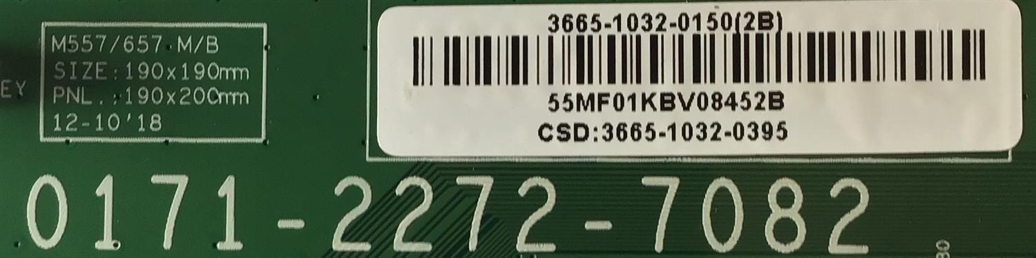 MAIN PARA TV VIZIO QUANTUM 4K UHD HDR SMART TV / NUMERO DE PARTE 3665-1032-0150 / 0171-2272-7082 / 3665-1032-0395 / MODELOS M657-G0 / M657-G0 LAFAQD / M657-G0 LAFAQDLW / M657-G0 LAFAQDNW - Imagen 2