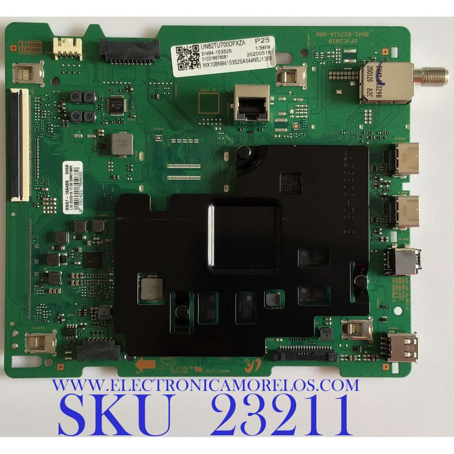 MAIN PARA TV SAMSUNG 4K·UHD·HDR / NUMERO DE PARTE BN94-15352S / BN41-02751A / BN97-16648B / PANEL CY-BT082HGLV3H / MODELO UN82TU700 / UN82TU700DFXZA FA01