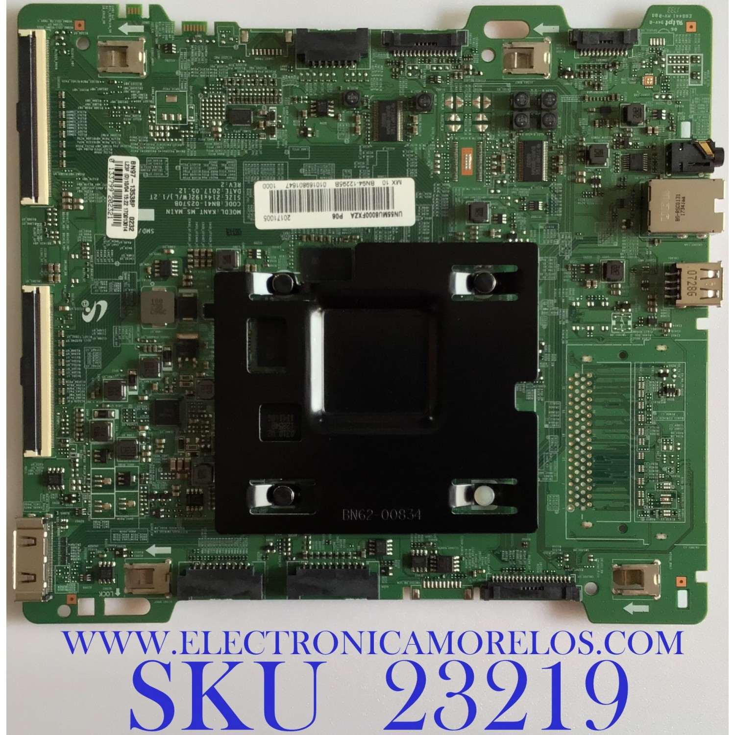 MAIN ORIGINAL PARA SMART TV SAMSUNG 4K UHD RESOLUCION (3,840 x 2,160) / BN94-12295B / BN41-02570B / BN97-13538P / PANEL CY-SM055FLLVAH / MODELO UN55MU8000FXZA FB05