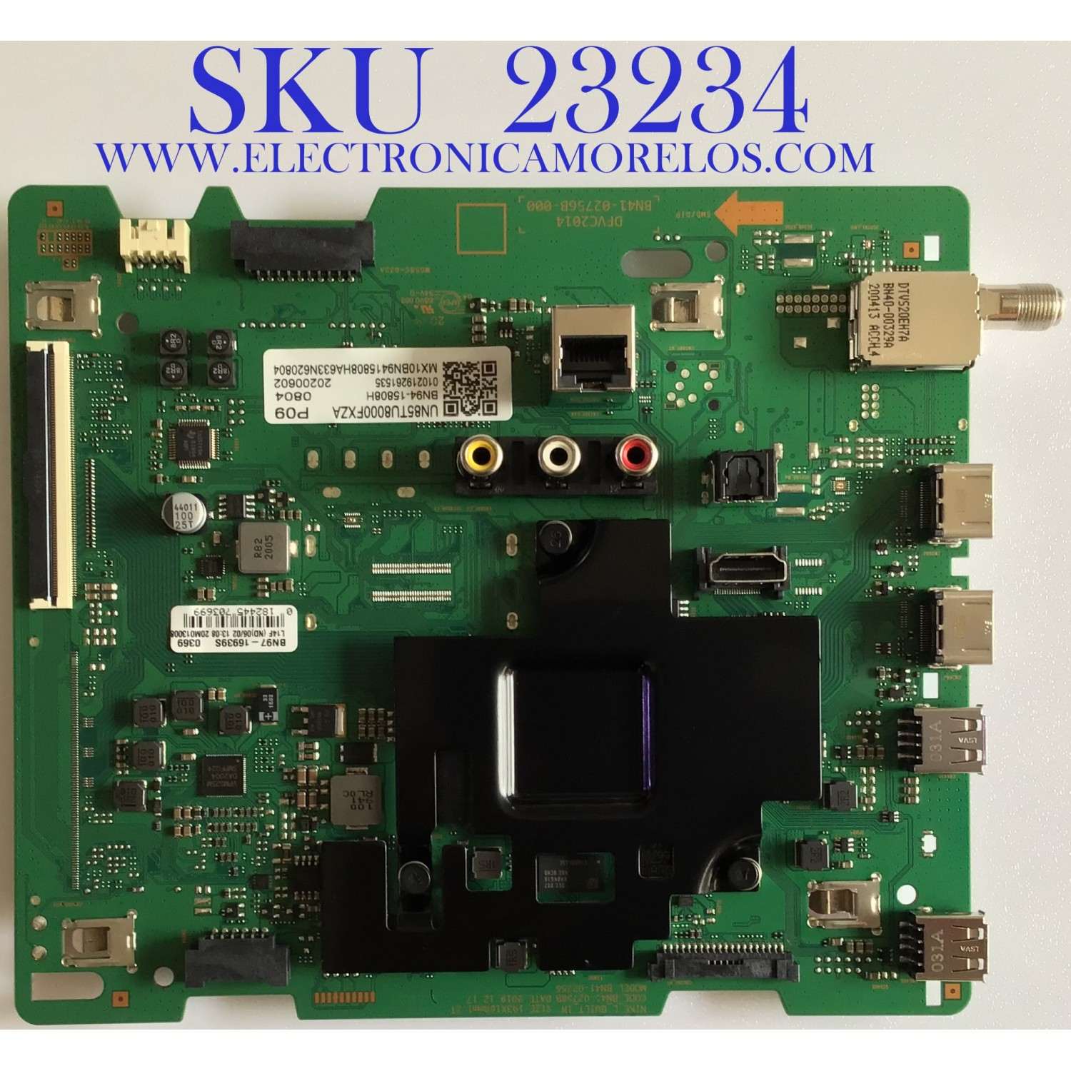 MAIN PARA TV SAMSUNG 4K·UHD·HDR / NUMERO DE PARTE BN94-15808H / BN41-02756B / BN97-16939S / BN41-02756B-000 / BN9415808H / PANEL CY-BT085HGAV1H / DISPLAY T850QVN03.E / MODELO UN85TU8000 / UN85TU8000FXZA AA02