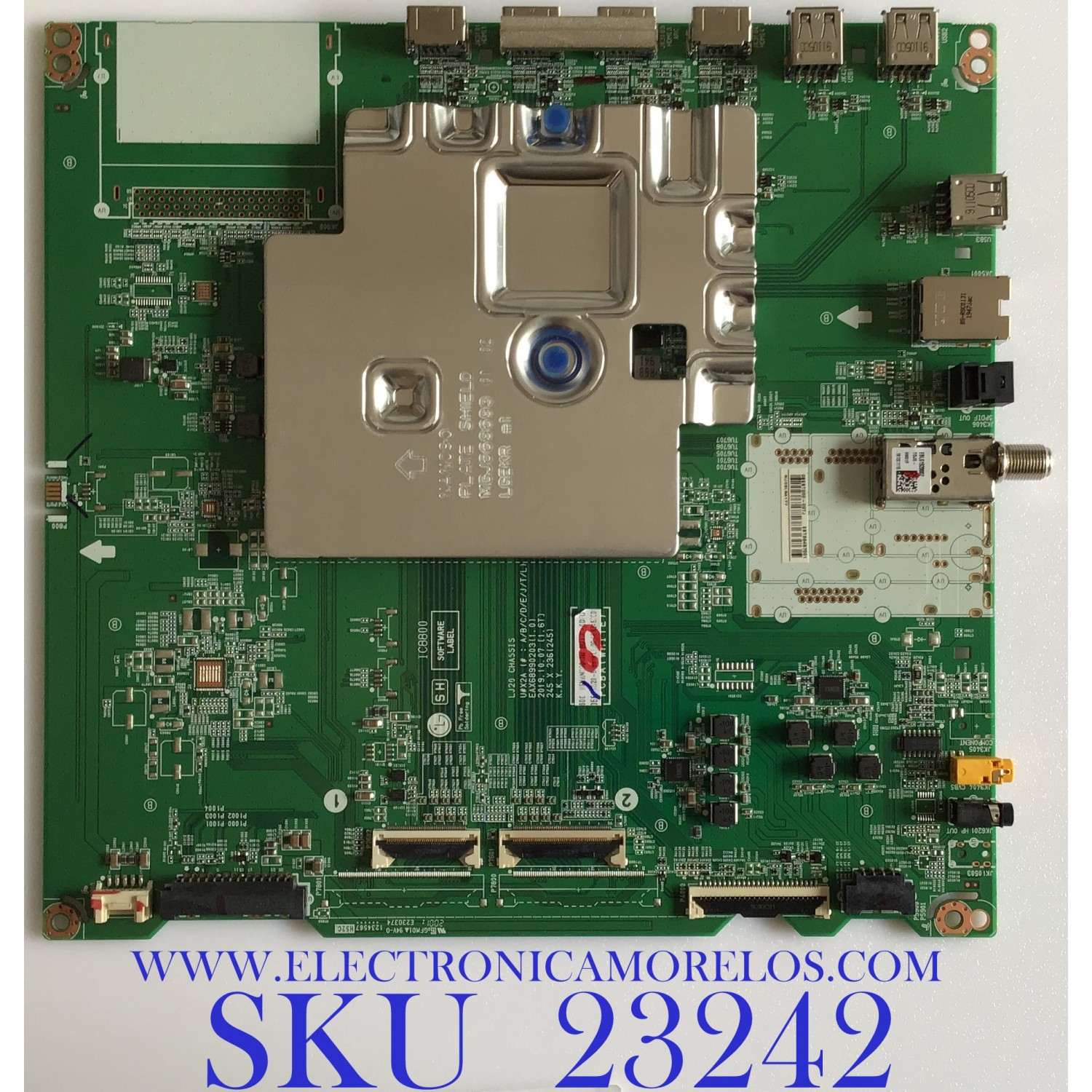 MAIN PARA SMART TV LG 4K UHD NanoCell RESOLUCION (3,840 x 2,160) / EBT66457001 / EAX68990203 / EAX68990203(1.0) / EAX68990205(1.2) / PANEL NC860DQD-AAHH5 / MODELO 86NANO90UNA / 86NANO90UNA.BUSWLJR / 86NAN090UNA